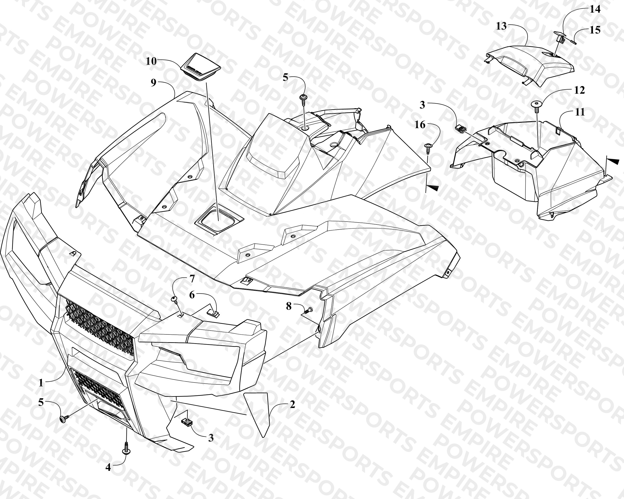 FRONT BODY PANEL ASSEMBLY