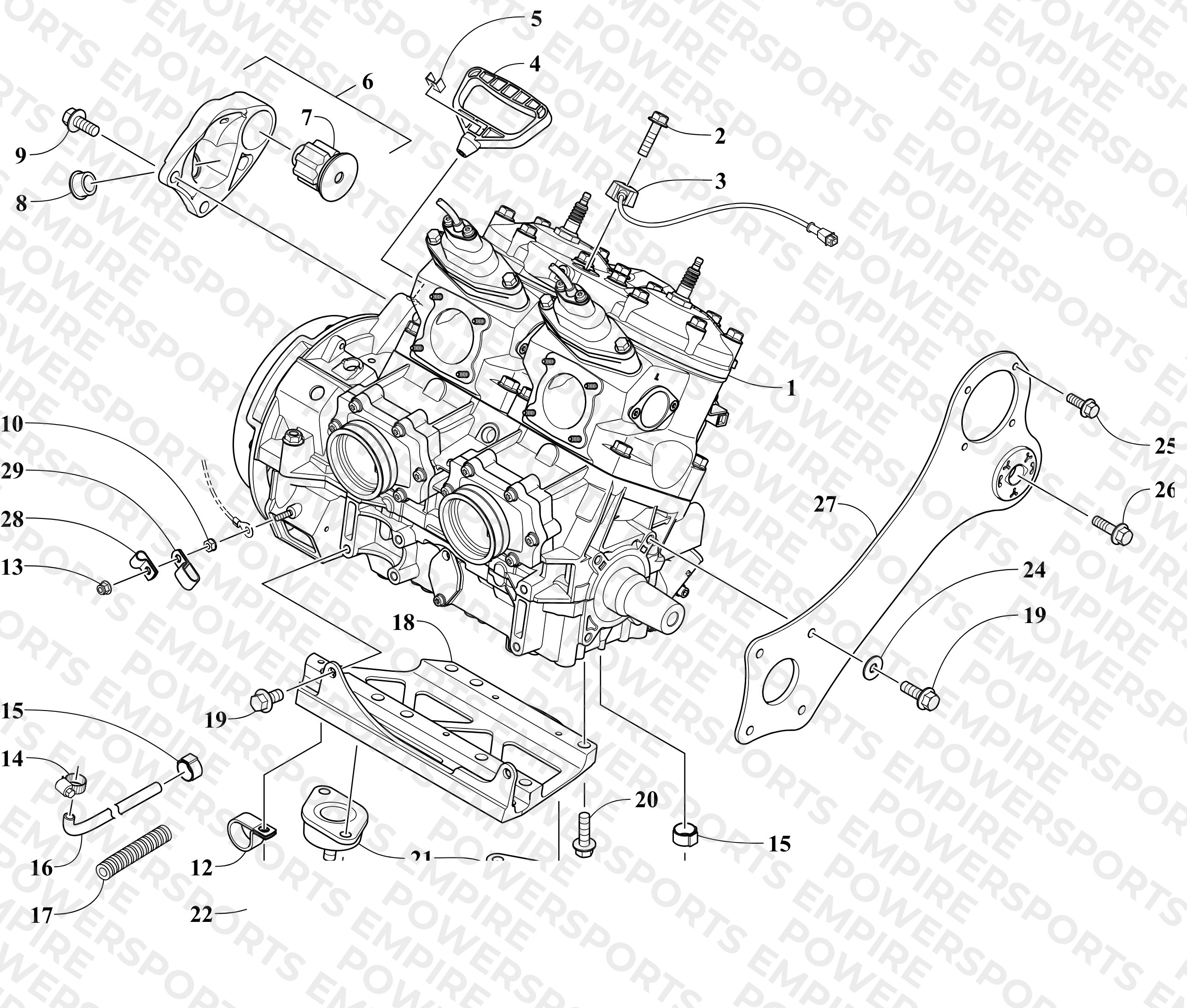 ENGINE AND RELATED PARTS