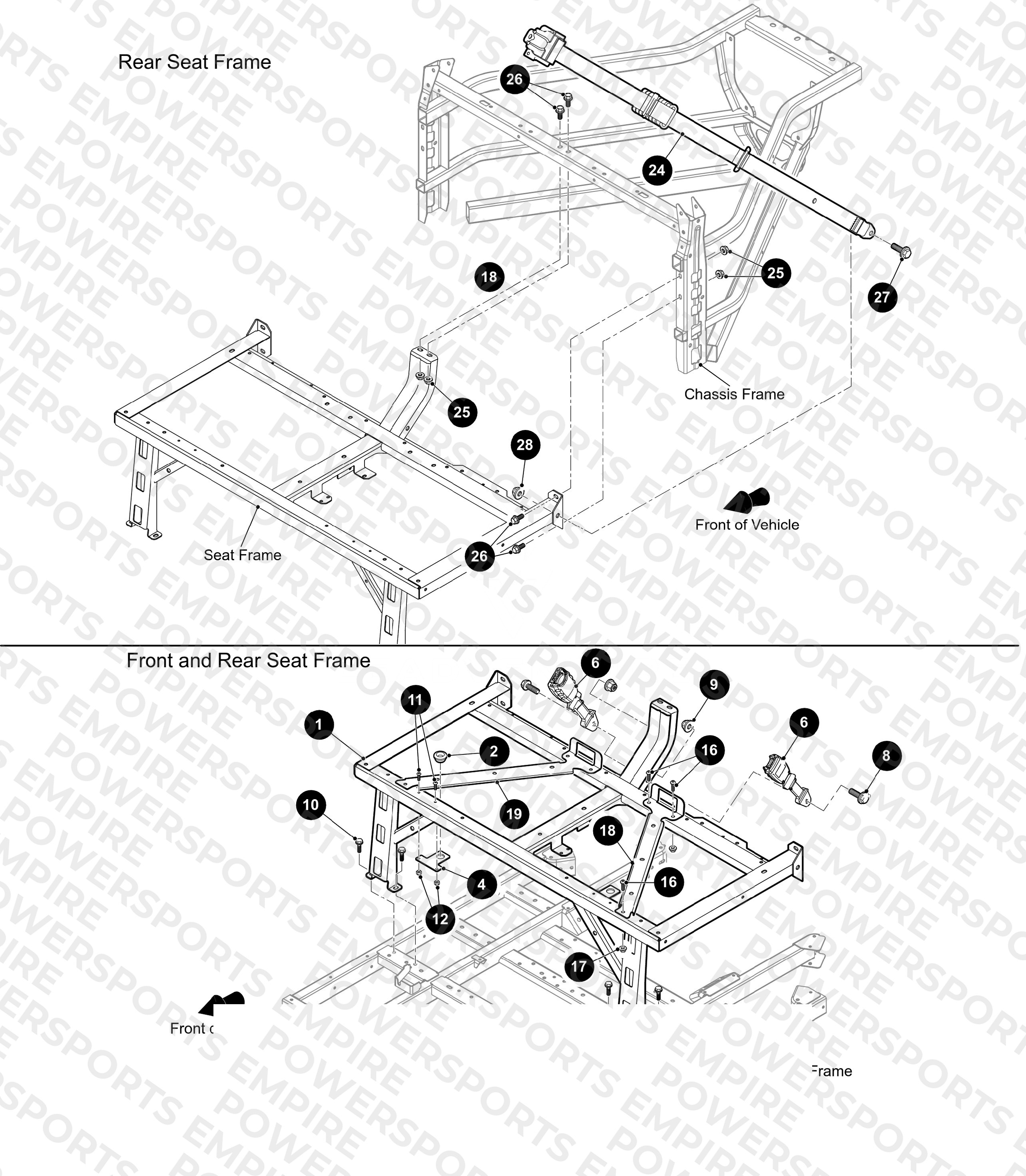 REAR SEAT FRAME