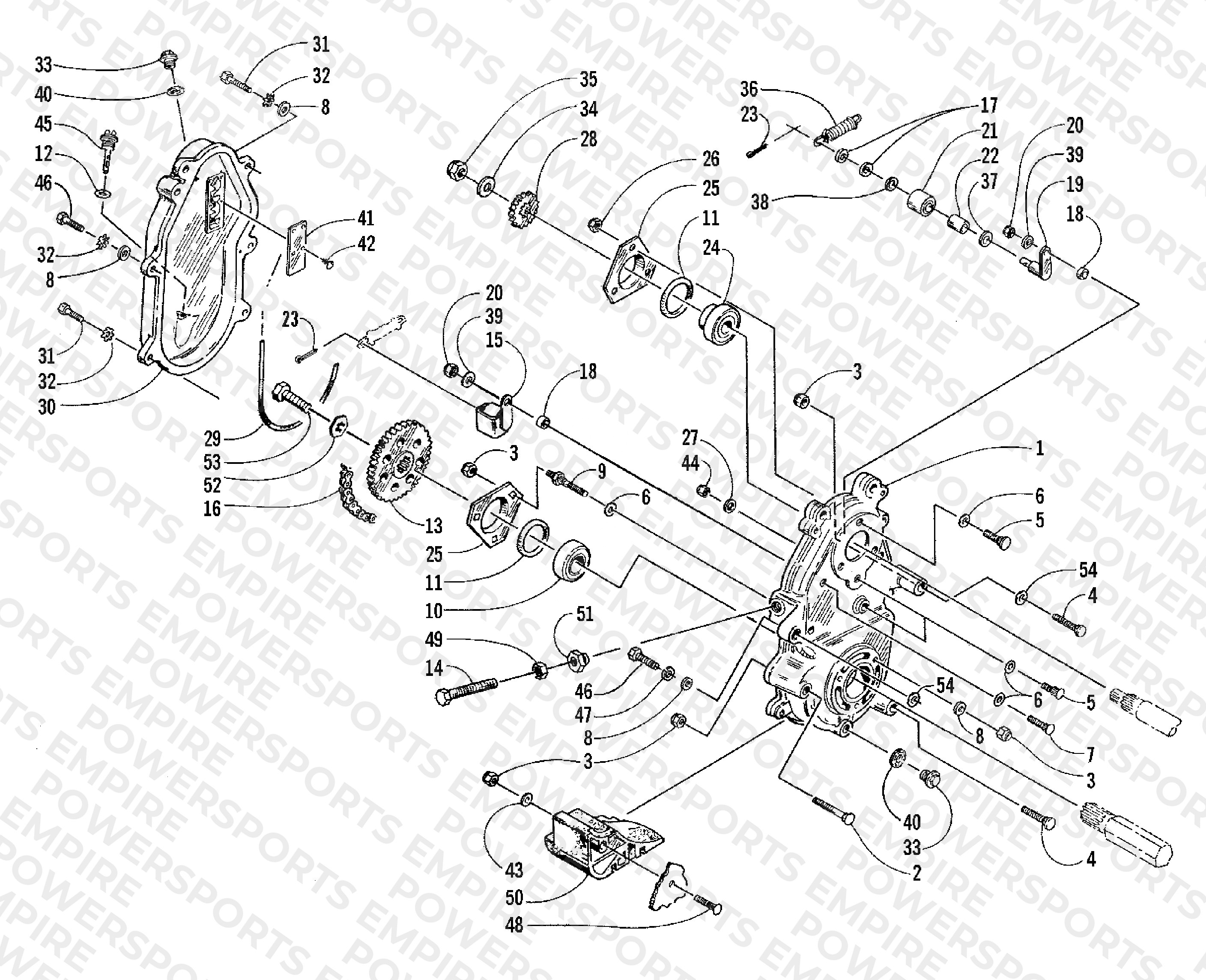 DRIVE/DROPCASE ASSEMBLY