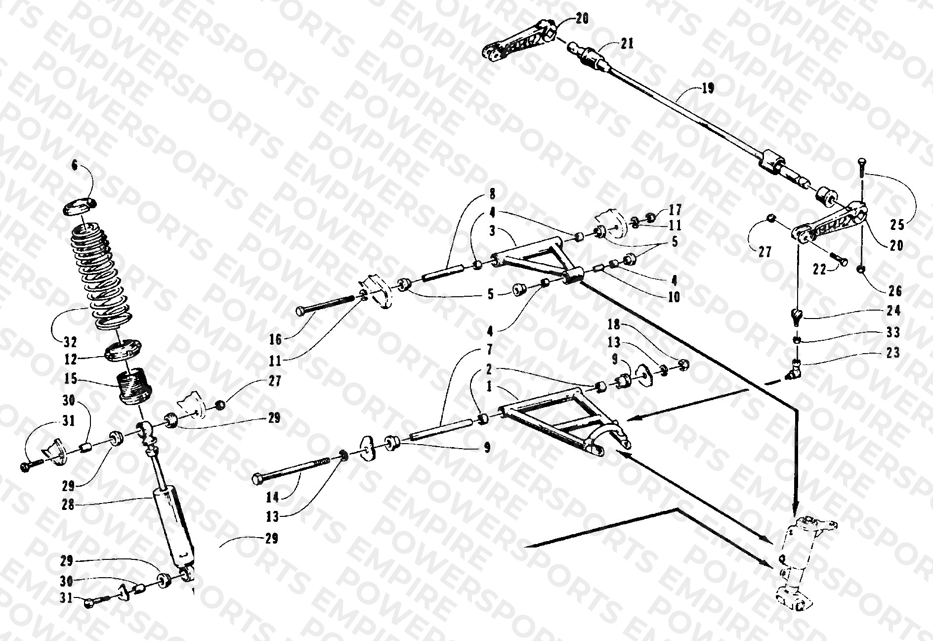FRONT SUSPENSION AND SHOCK ABSORBER