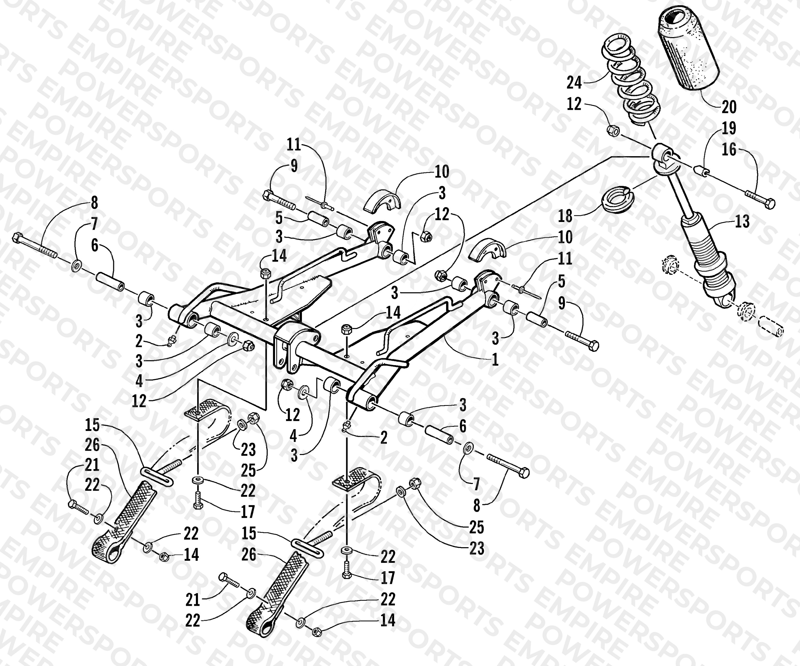 REAR SUSPENSION FRONT ARM ASSEMBLY