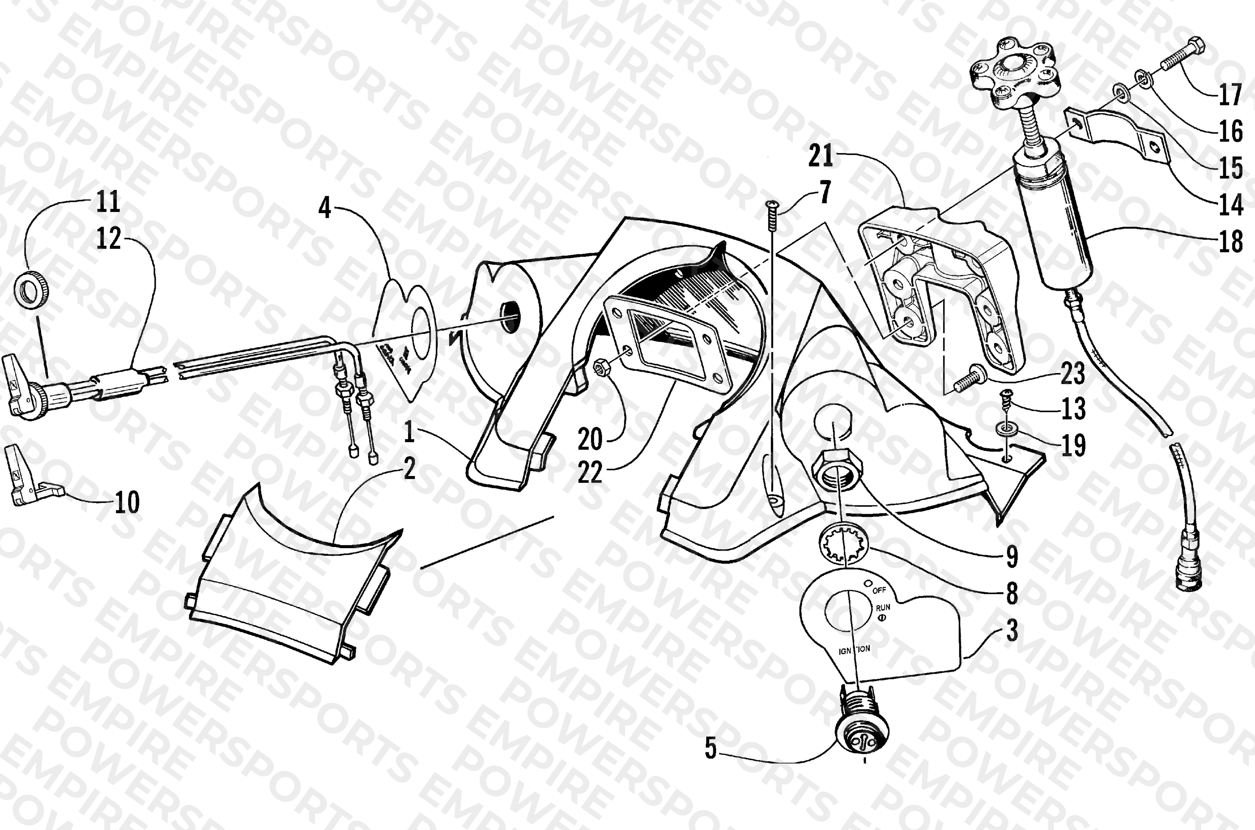 CONSOLE AND SWITCH ASSEMBLY