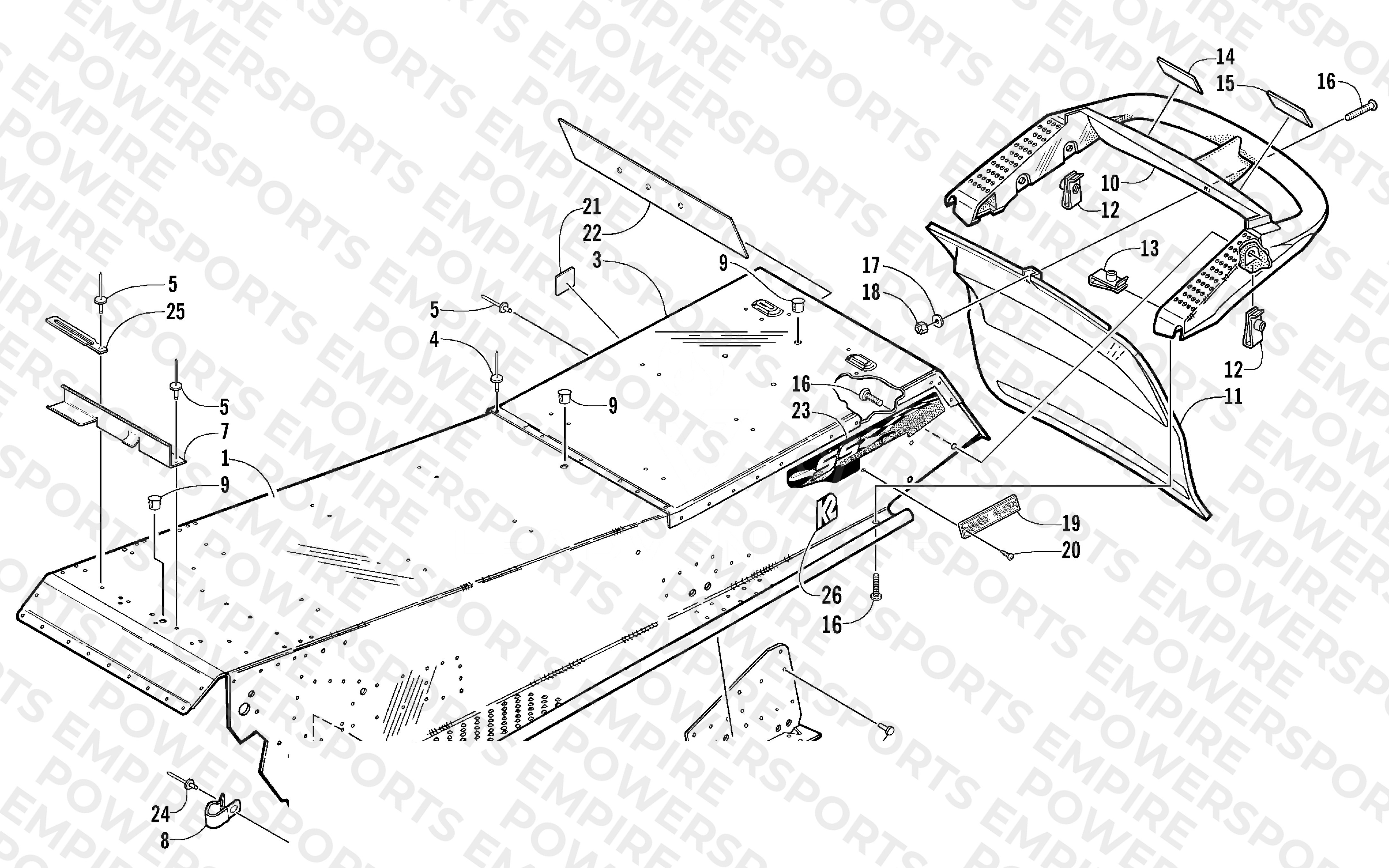 TUNNEL AND REAR BUMPER
