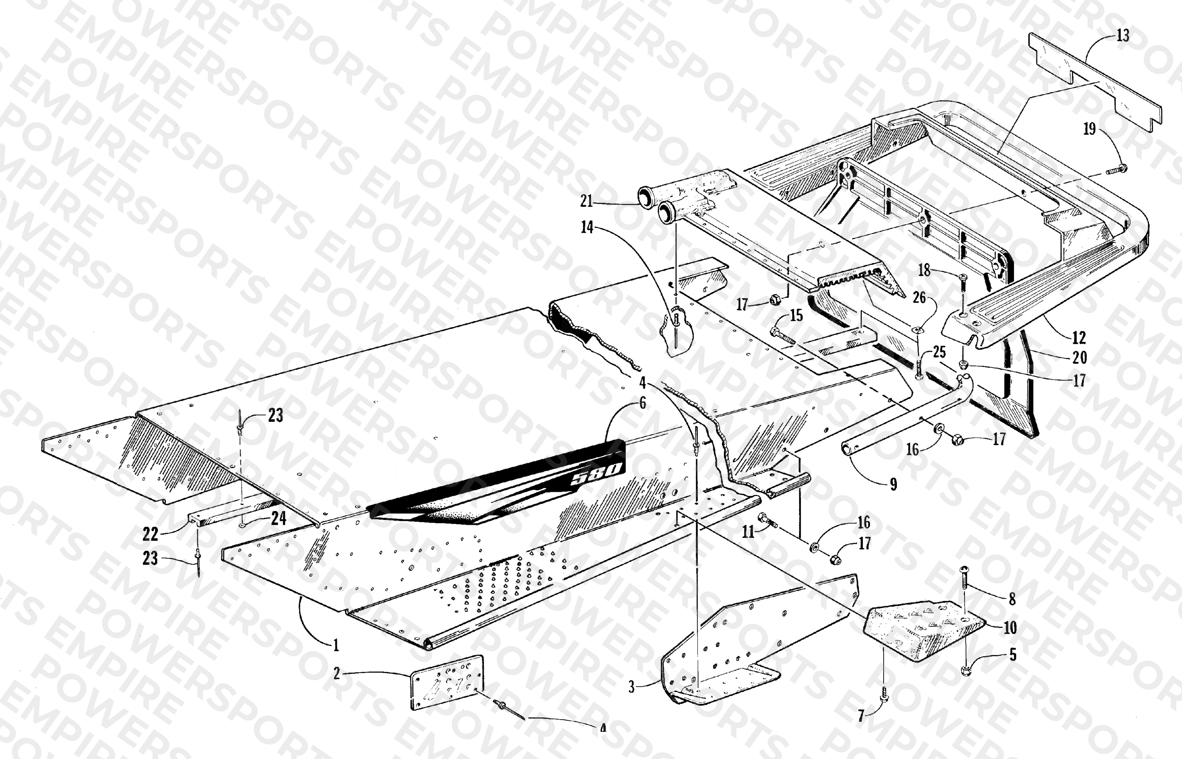 TUNNEL AND REAR BUMPER ASSEMBLY