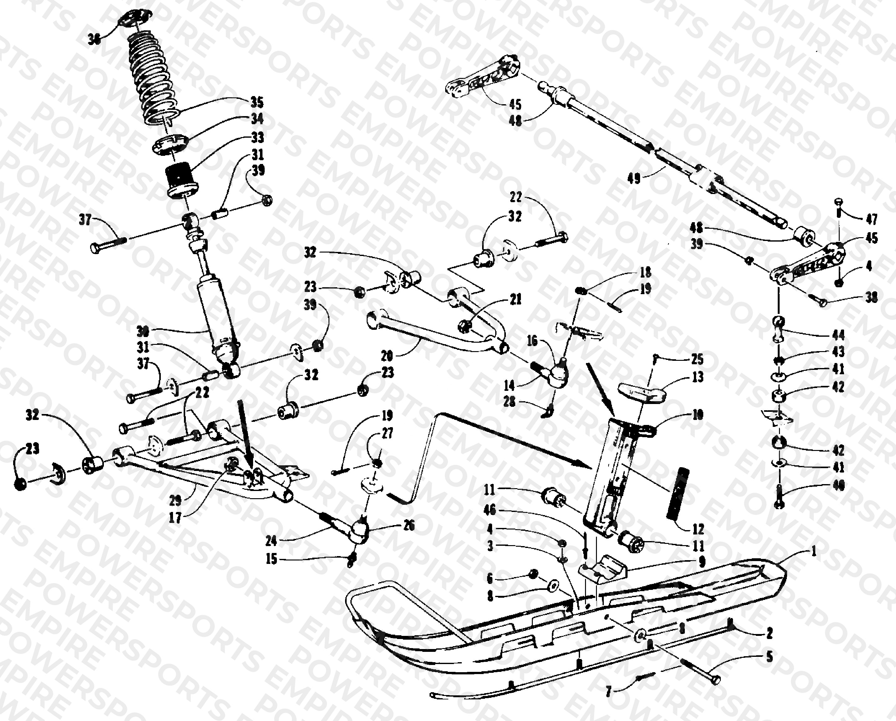 SKI AND FRONT SUSPENSION