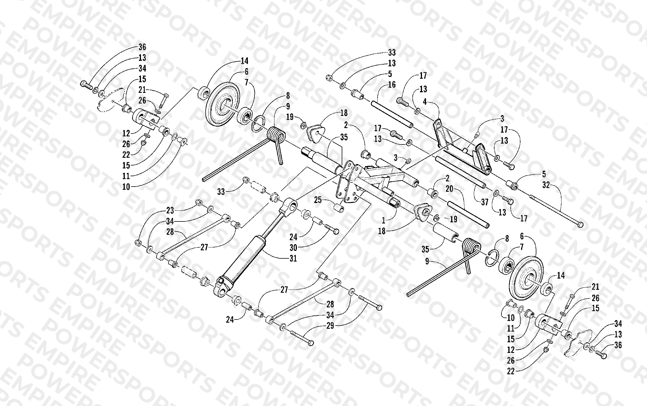 REAR SUSPENSION REAR ARM ASSEMBLY