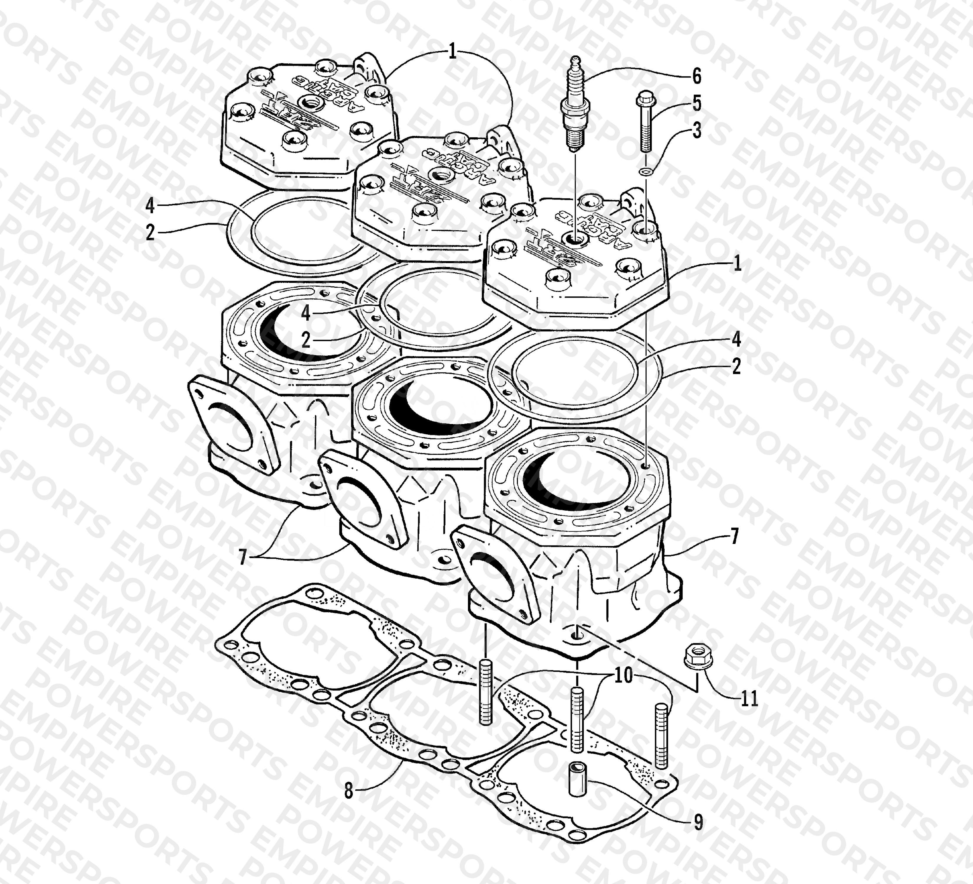 CYLINDER AND HEAD ASSEMBLY