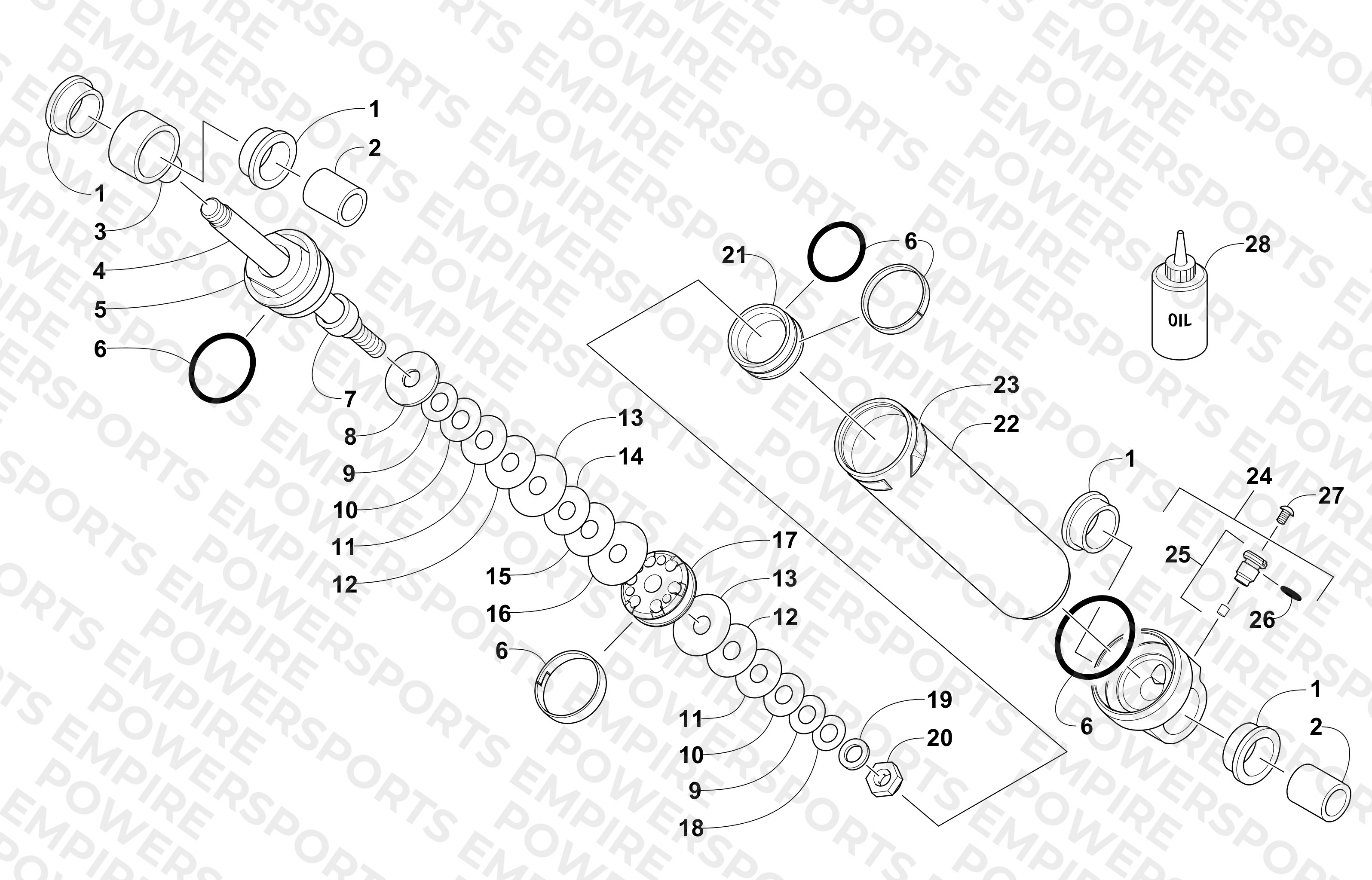 REAR SUSPENSION REAR ARM SHOCK ABSORBER