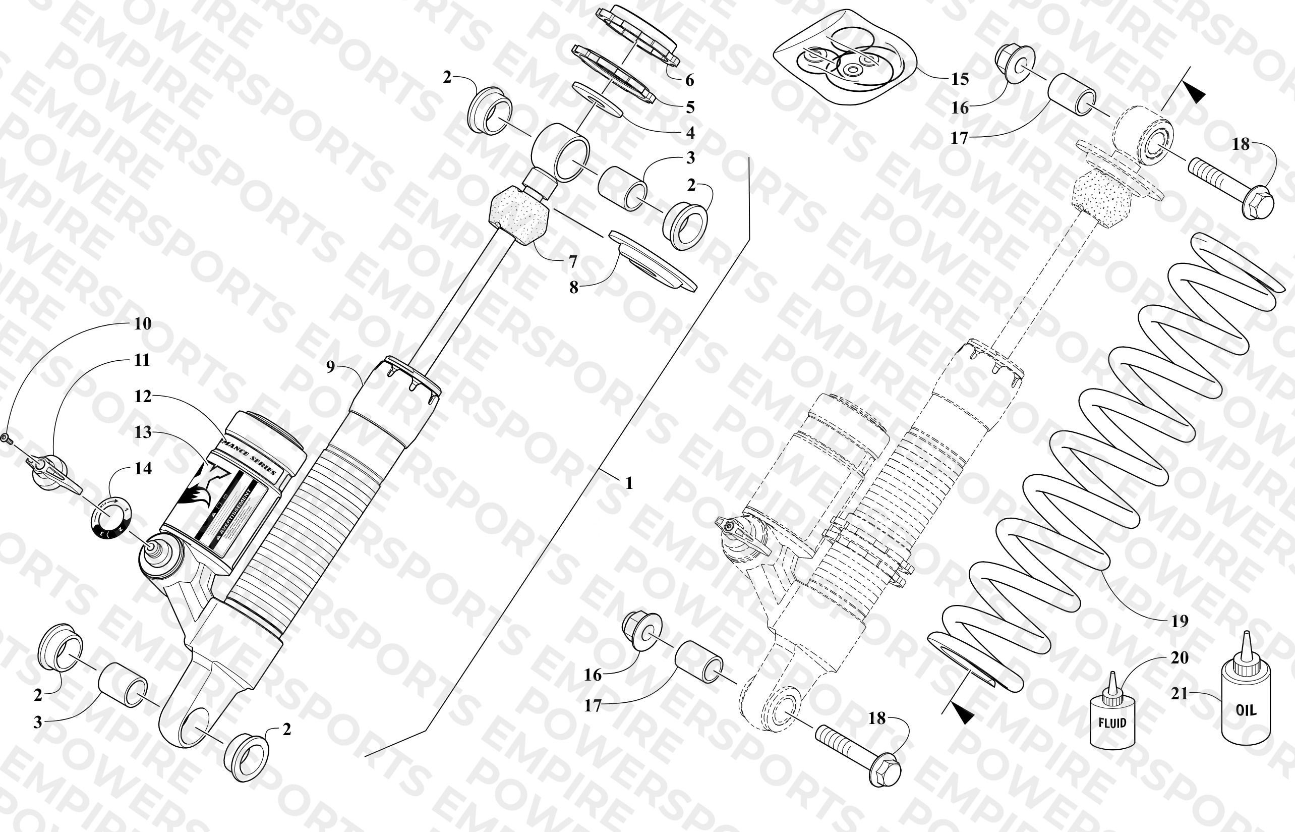 REAR SUSPENSION REAR ARM SHOCK ABSORBERS