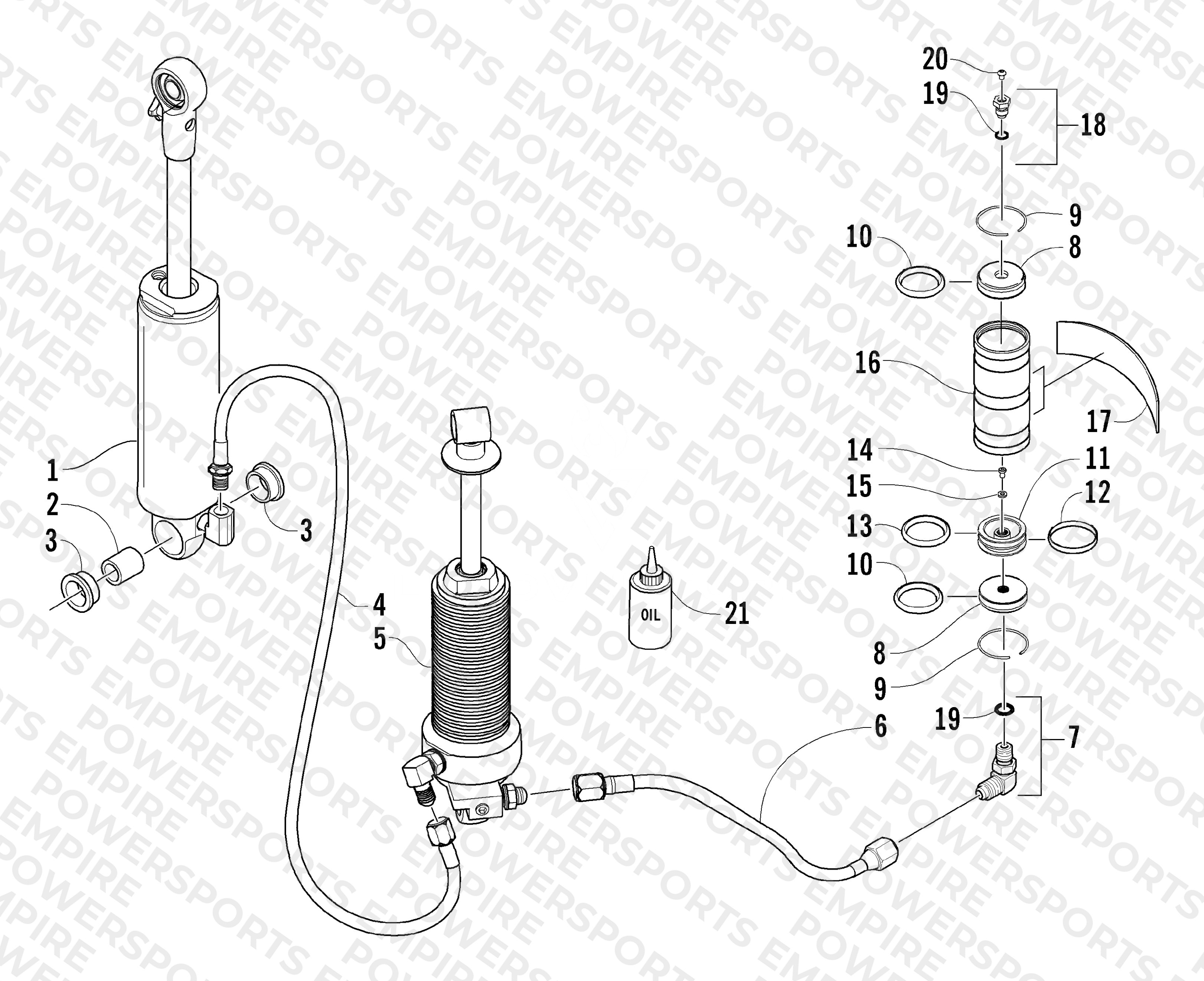 REAR SUSPENSION SHOCK ABSORBER ASSEMBLY