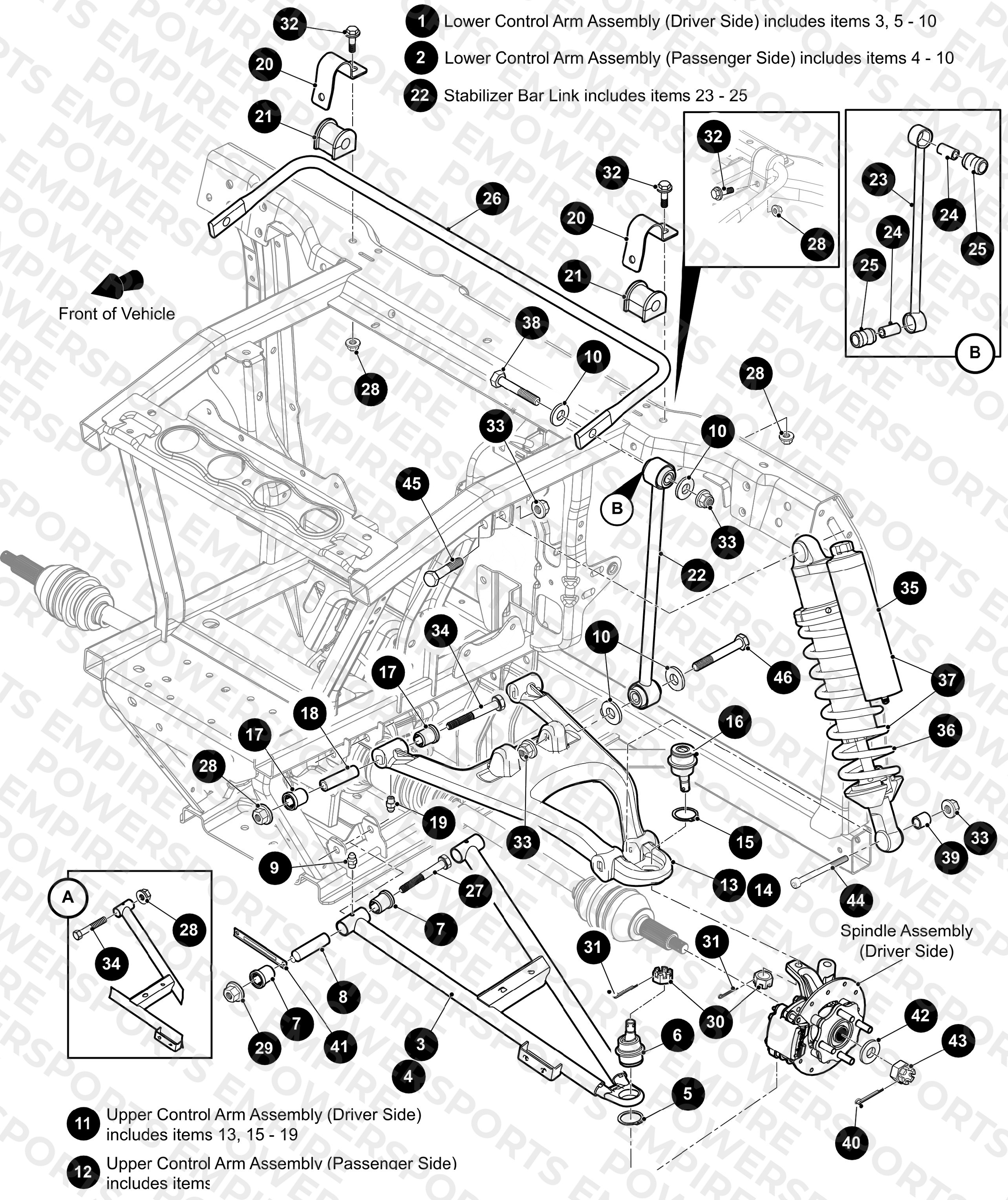 FRONT CONTROL ARM ASSEMBLY