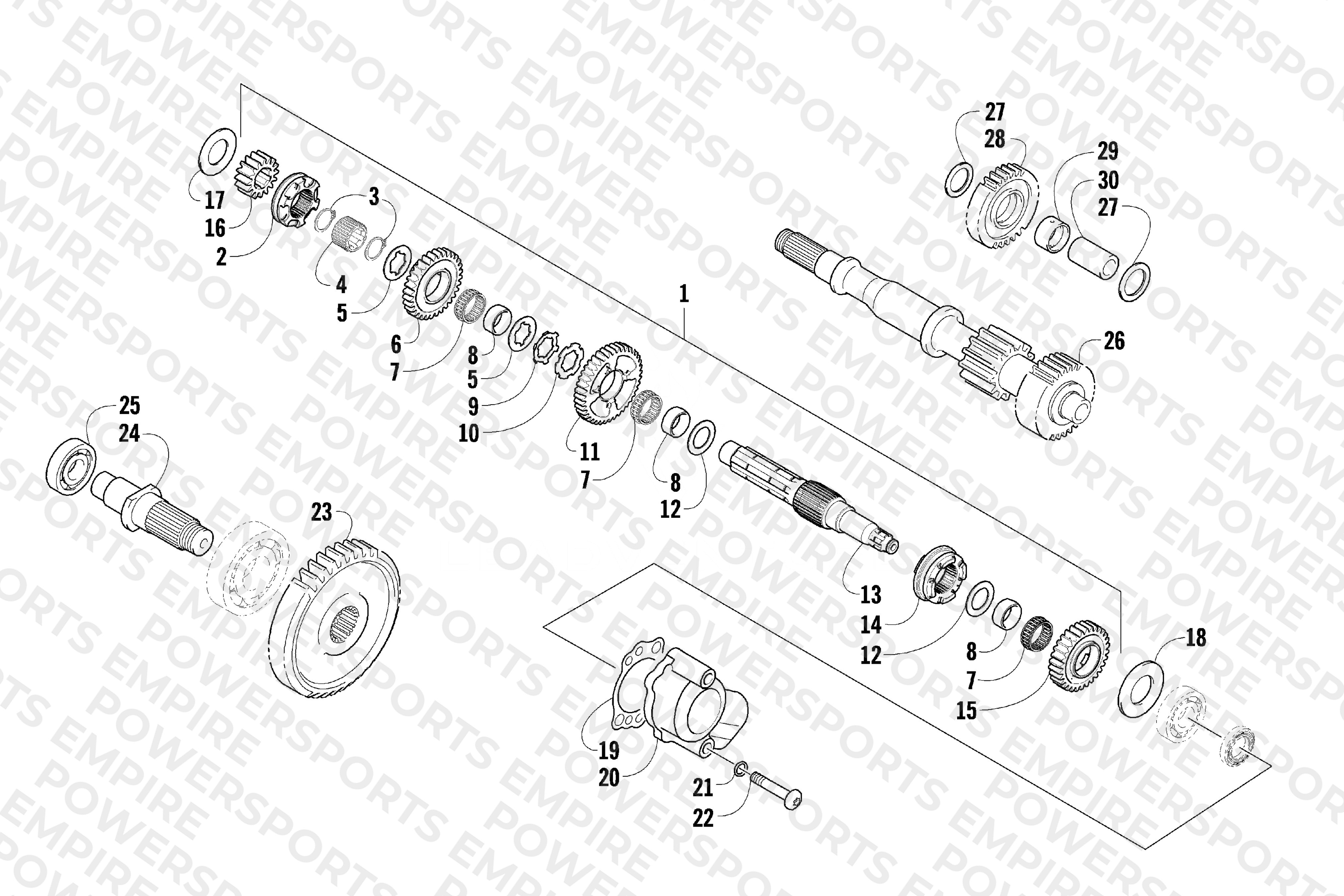 SECONDARY TRANSMISSION ASSEMBLY