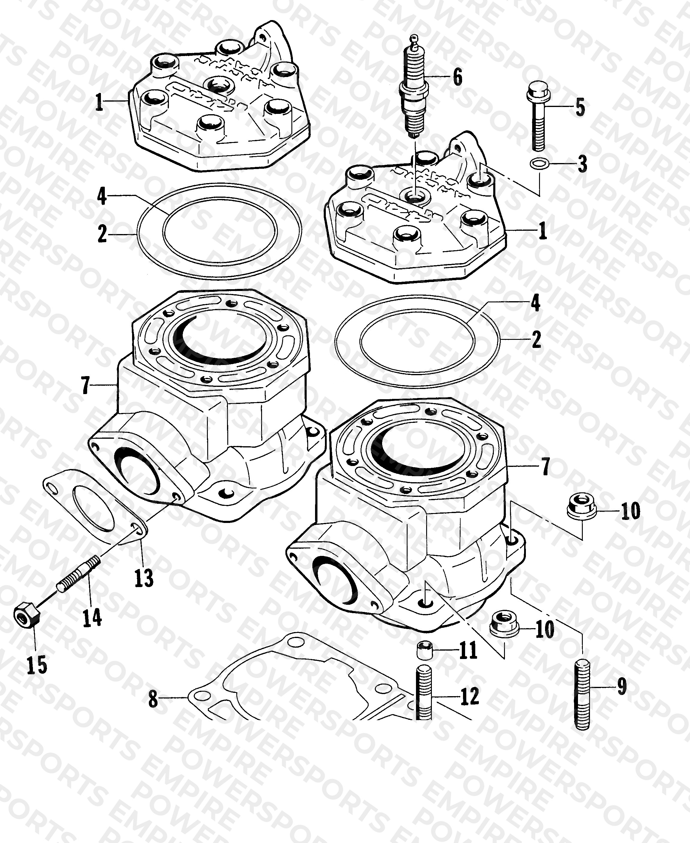 CYLINDER AND HEAD ASSEMBLY