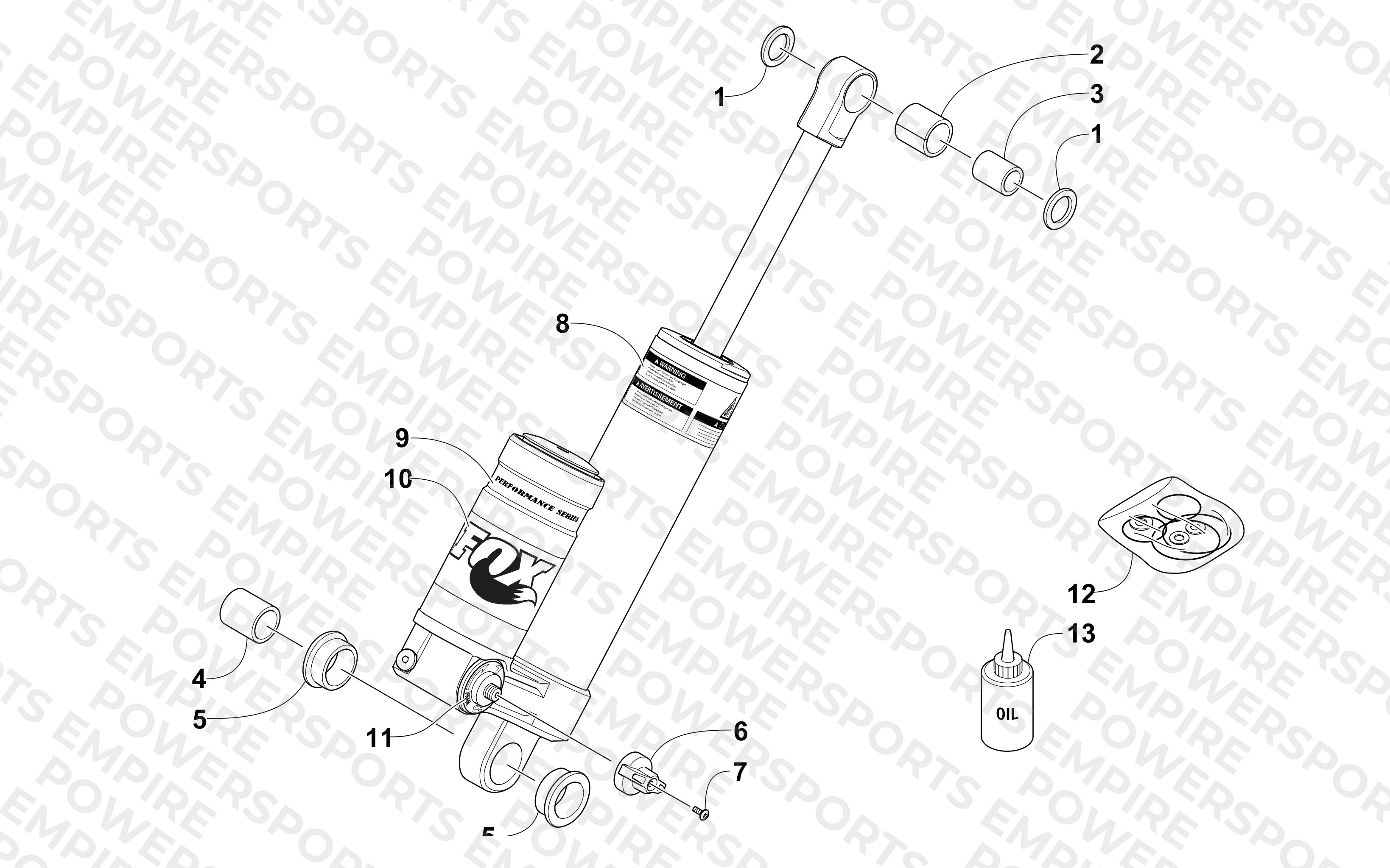 REAR SUSPENSION REAR ARM SHOCK ABSORBER