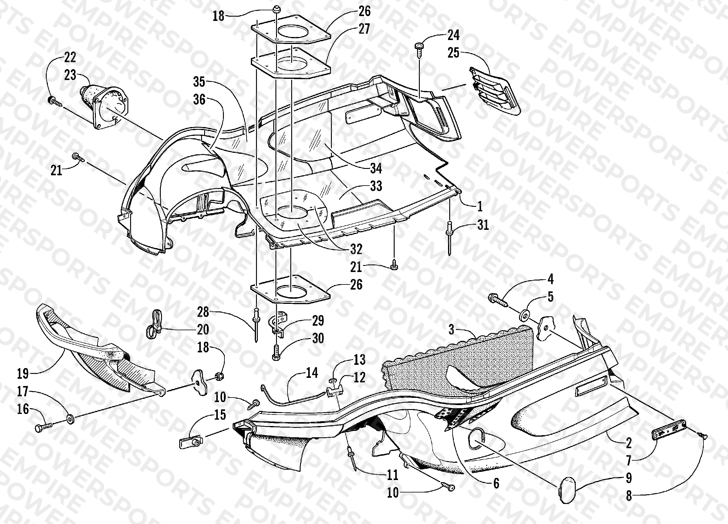 BELLY PAN AND FRONT BUMPER ASSEMBLY