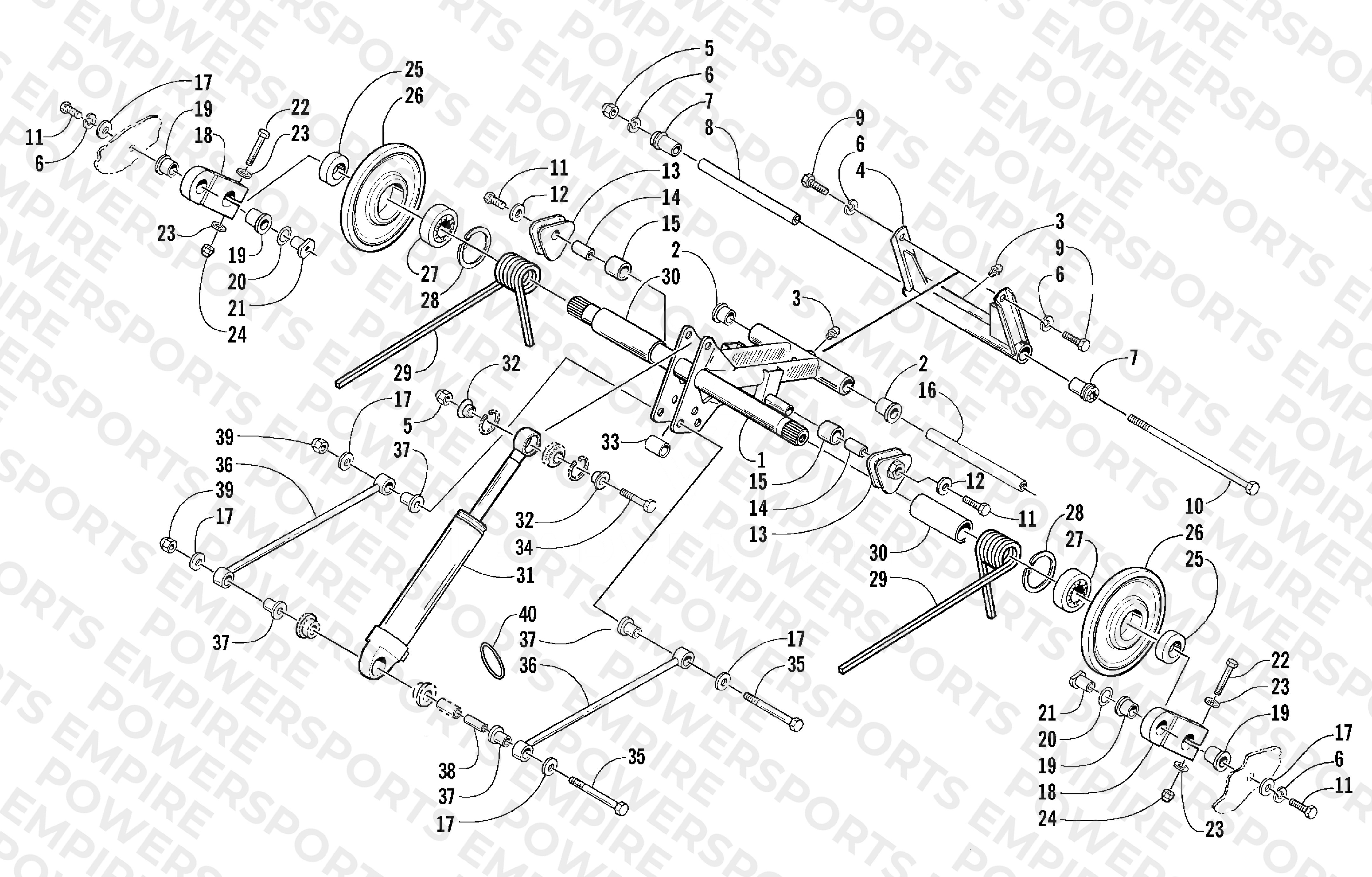 REAR SUSPENSION REAR ARM ASSEMBLY