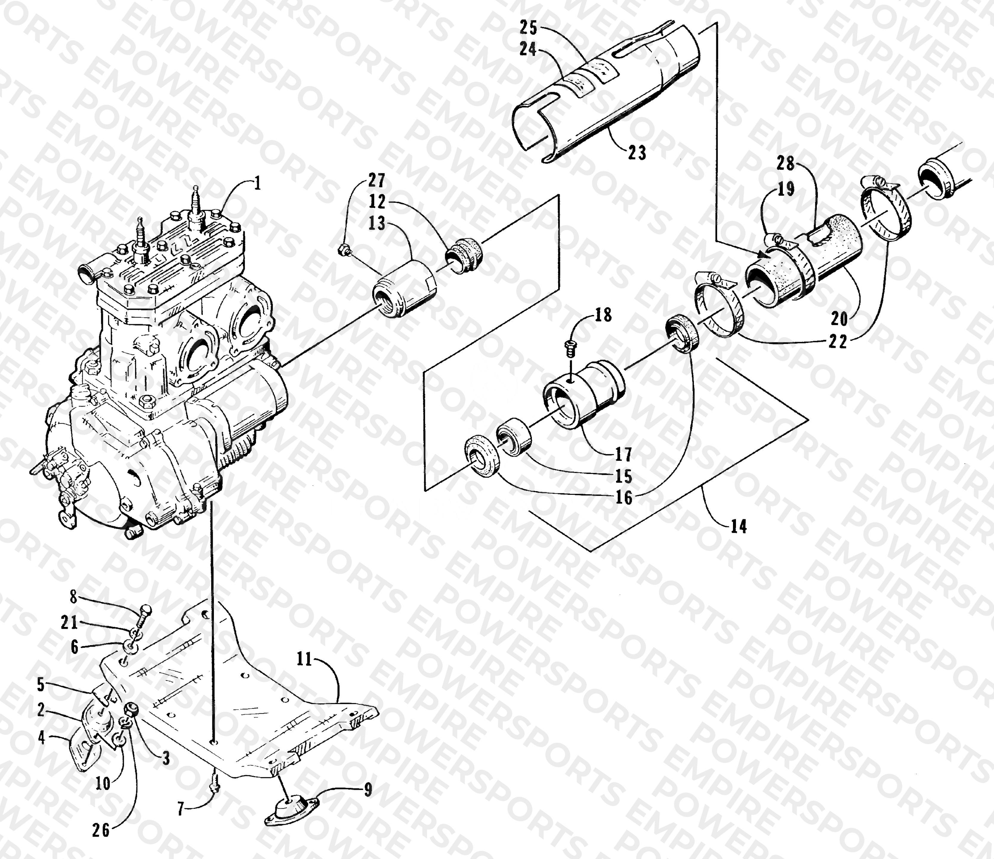ENGINE AND RELATED ASSEMBLY