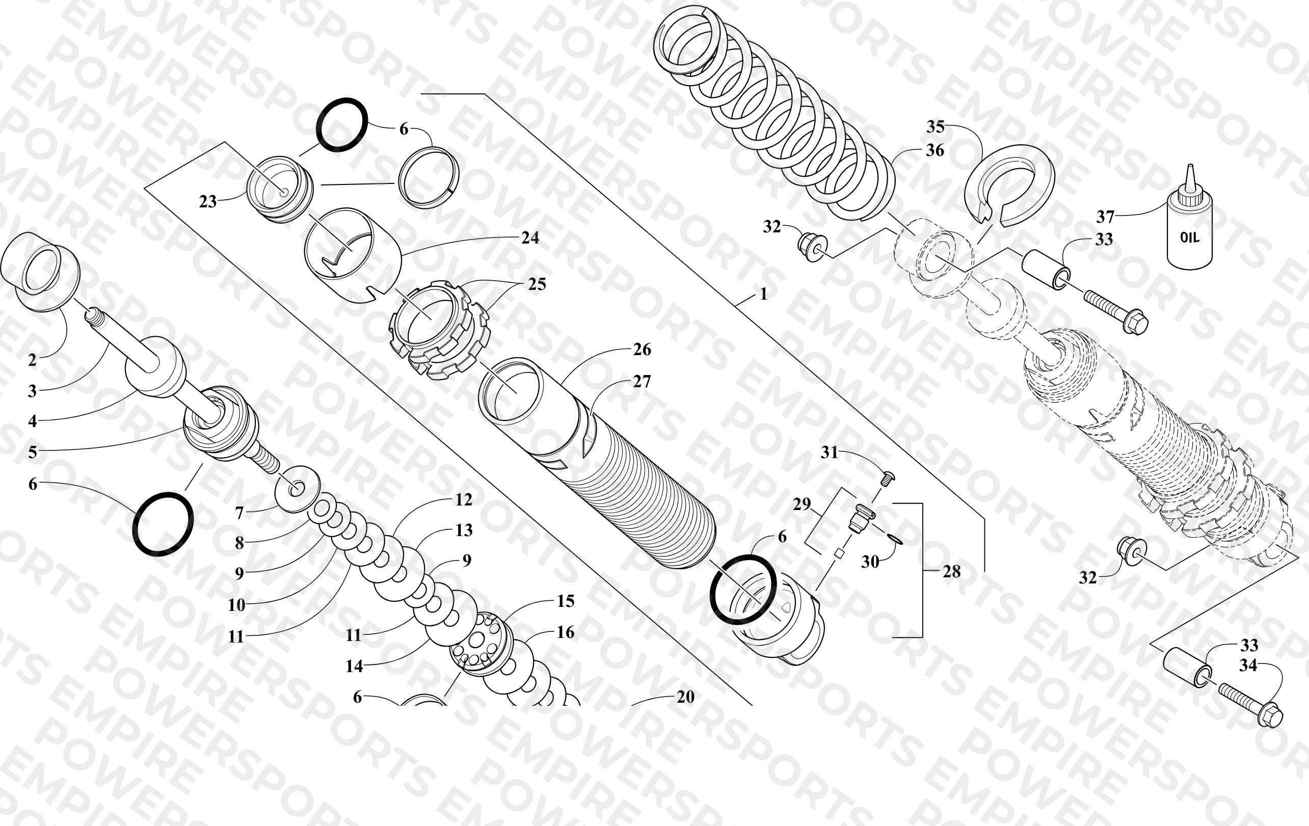 FRONT SUSPENSION SHOCK ABSORBER ASSEMBLY