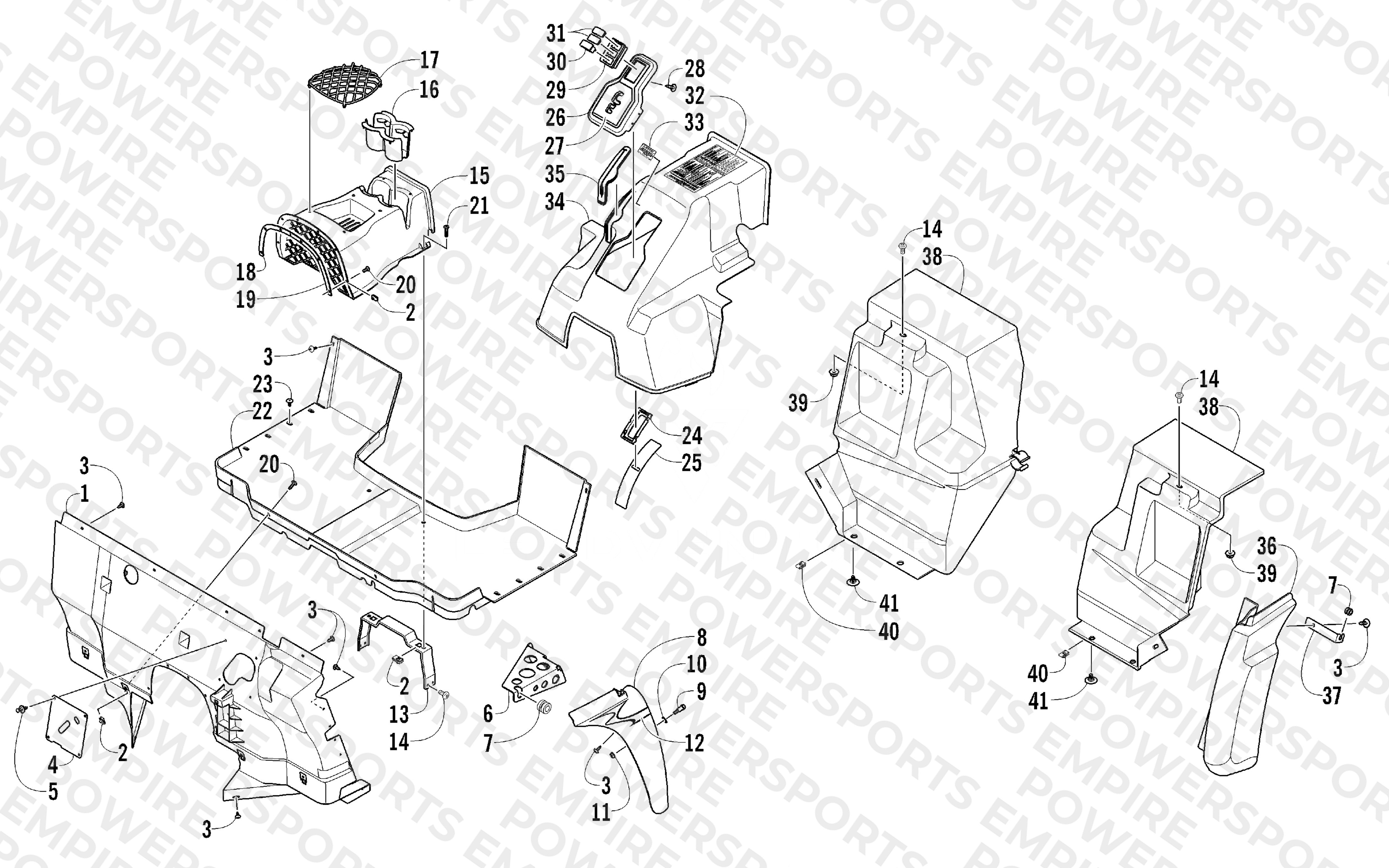 CONSOLE AND FLOOR PANEL ASSEMBLY