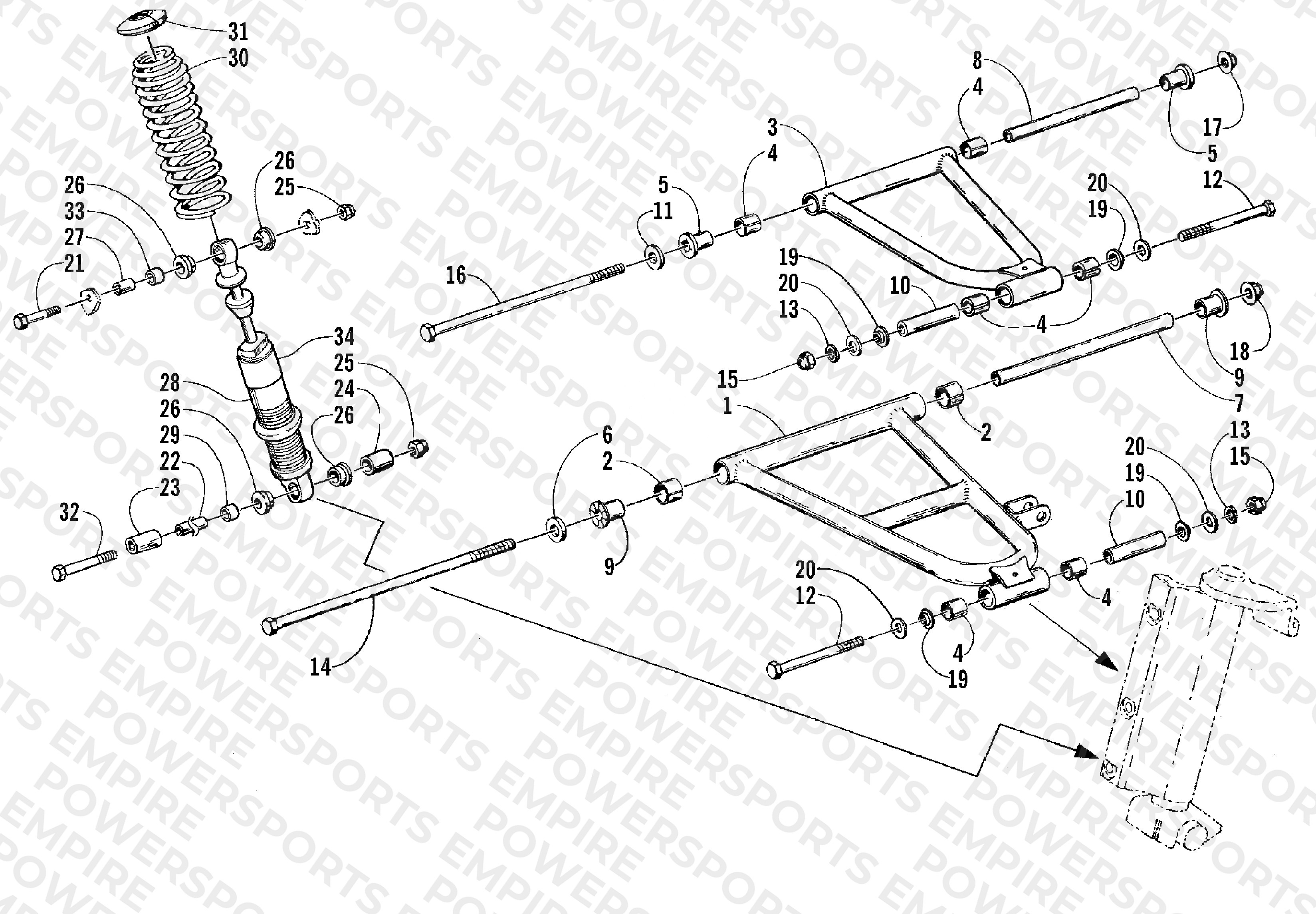 FRONT SUSPENSION AND SHOCK ABSORBER