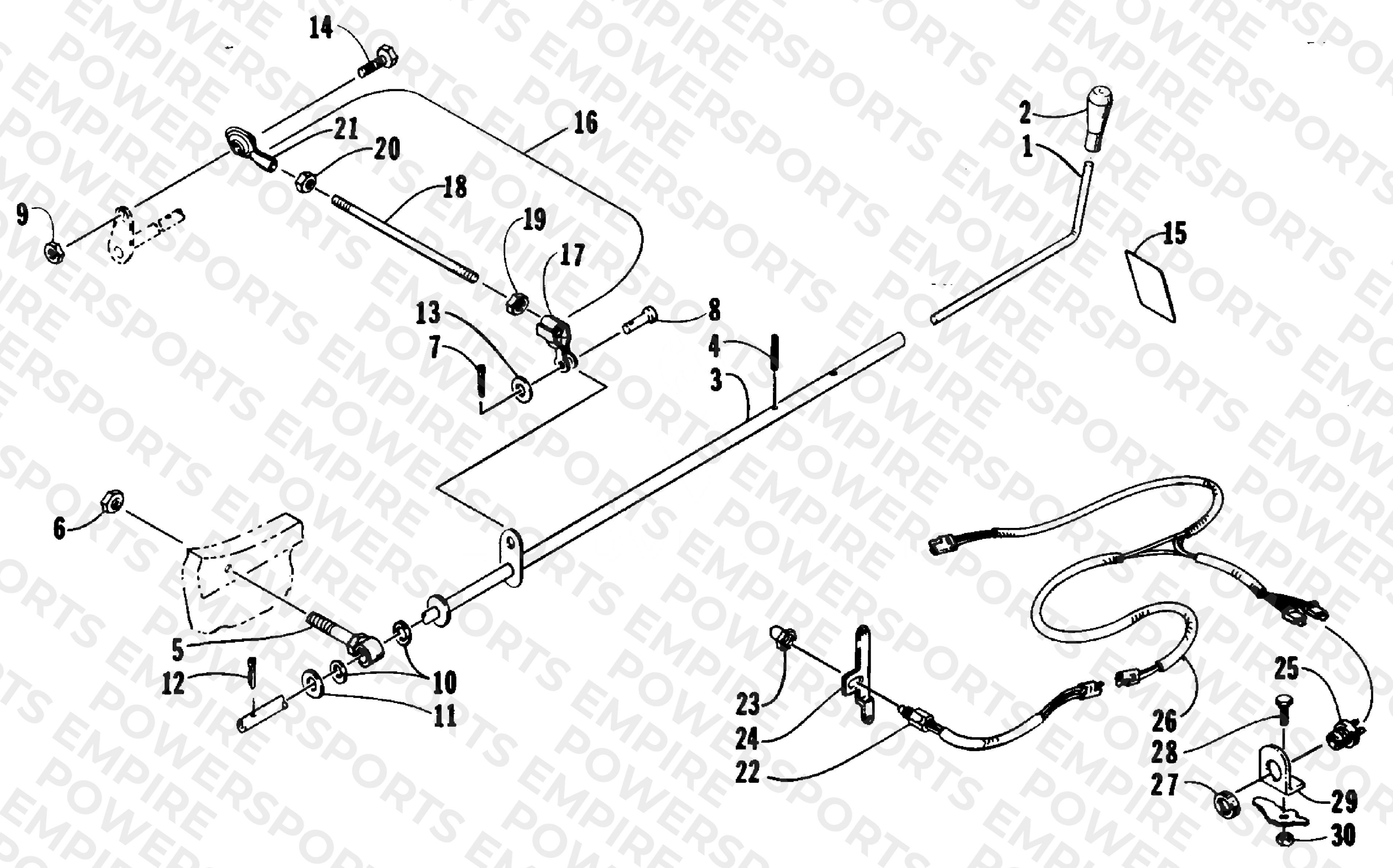 REVERSE SHIFT LEVER ASSEMBLY