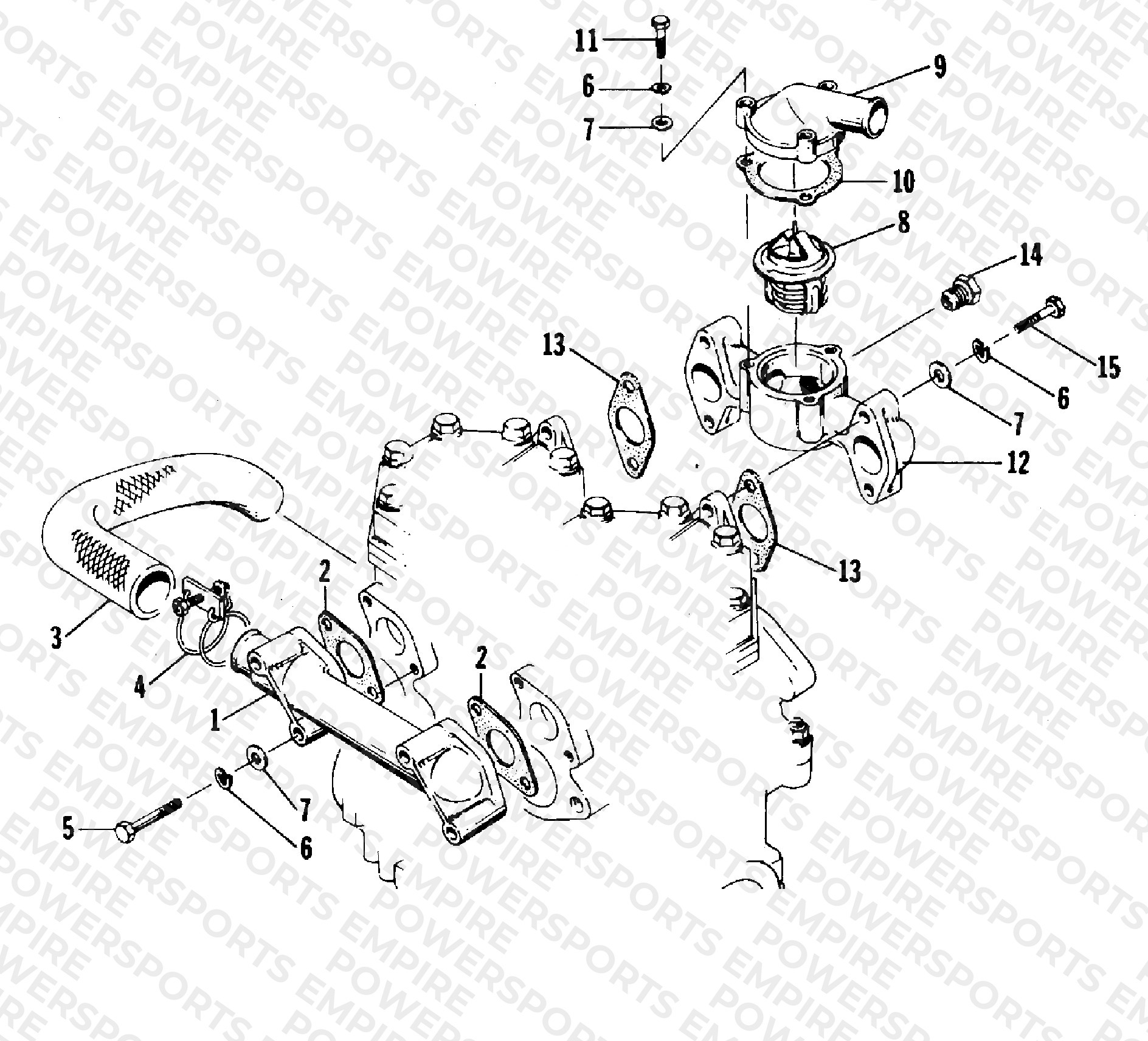 WATER INTAKE AND THERMOSTAT MANIFOLDS