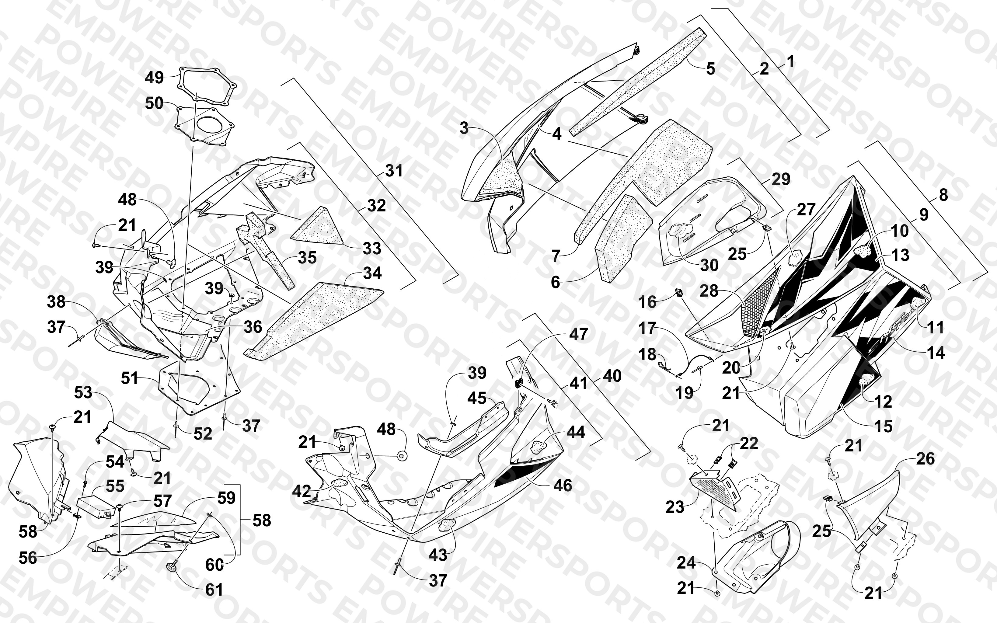 SKID PLATE AND SIDE PANEL ASSEMBLY