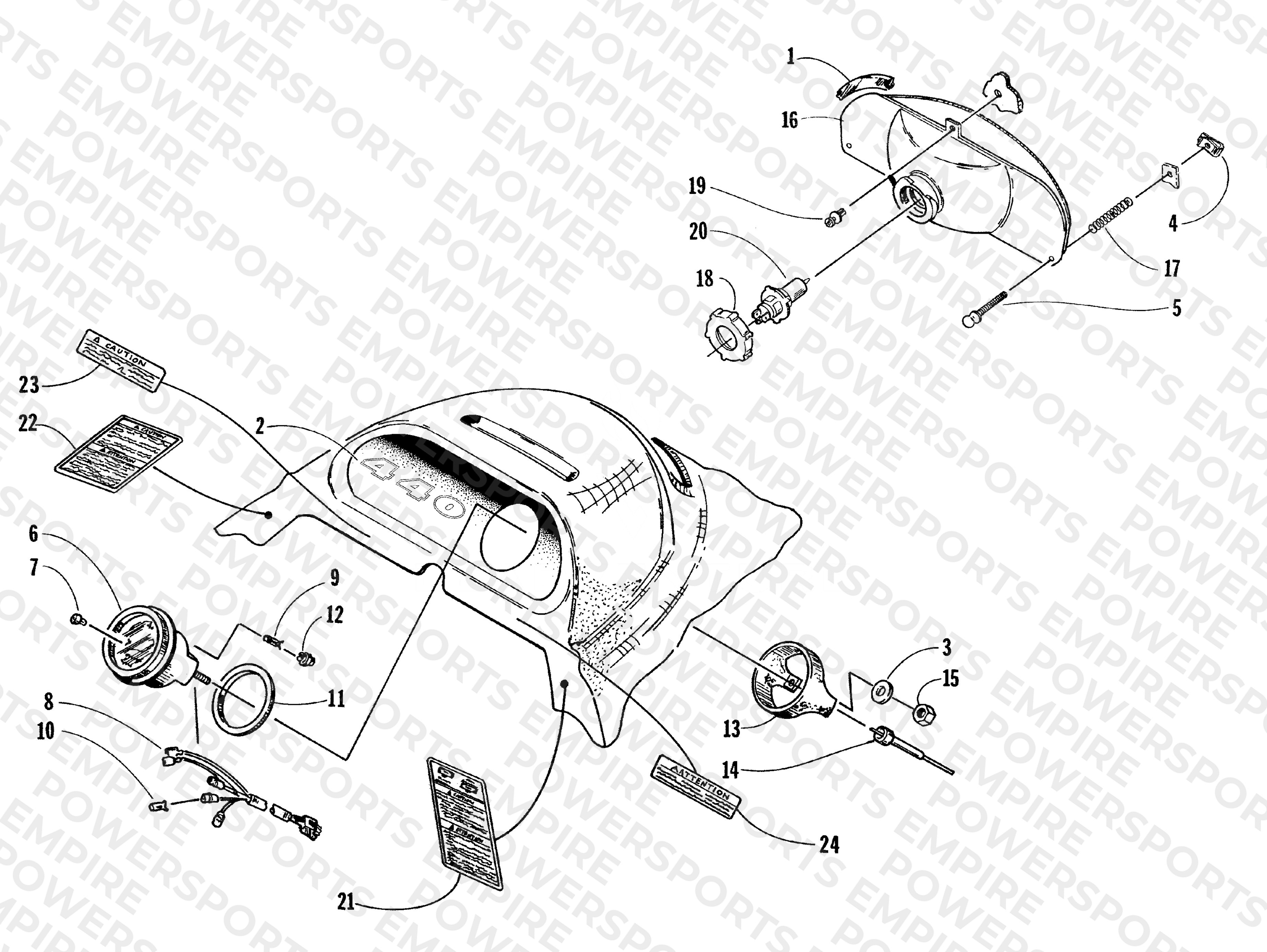 HEADLIGHT AND INSTRUMENT POD