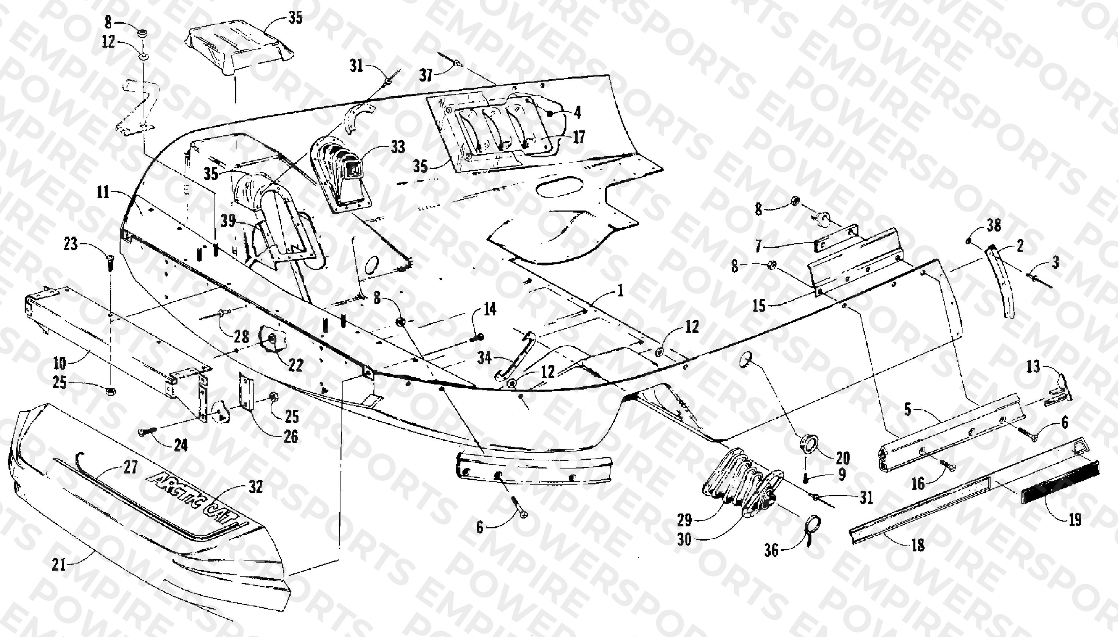 BELLY PAN AND NOSE CONE ASSEMBLIES