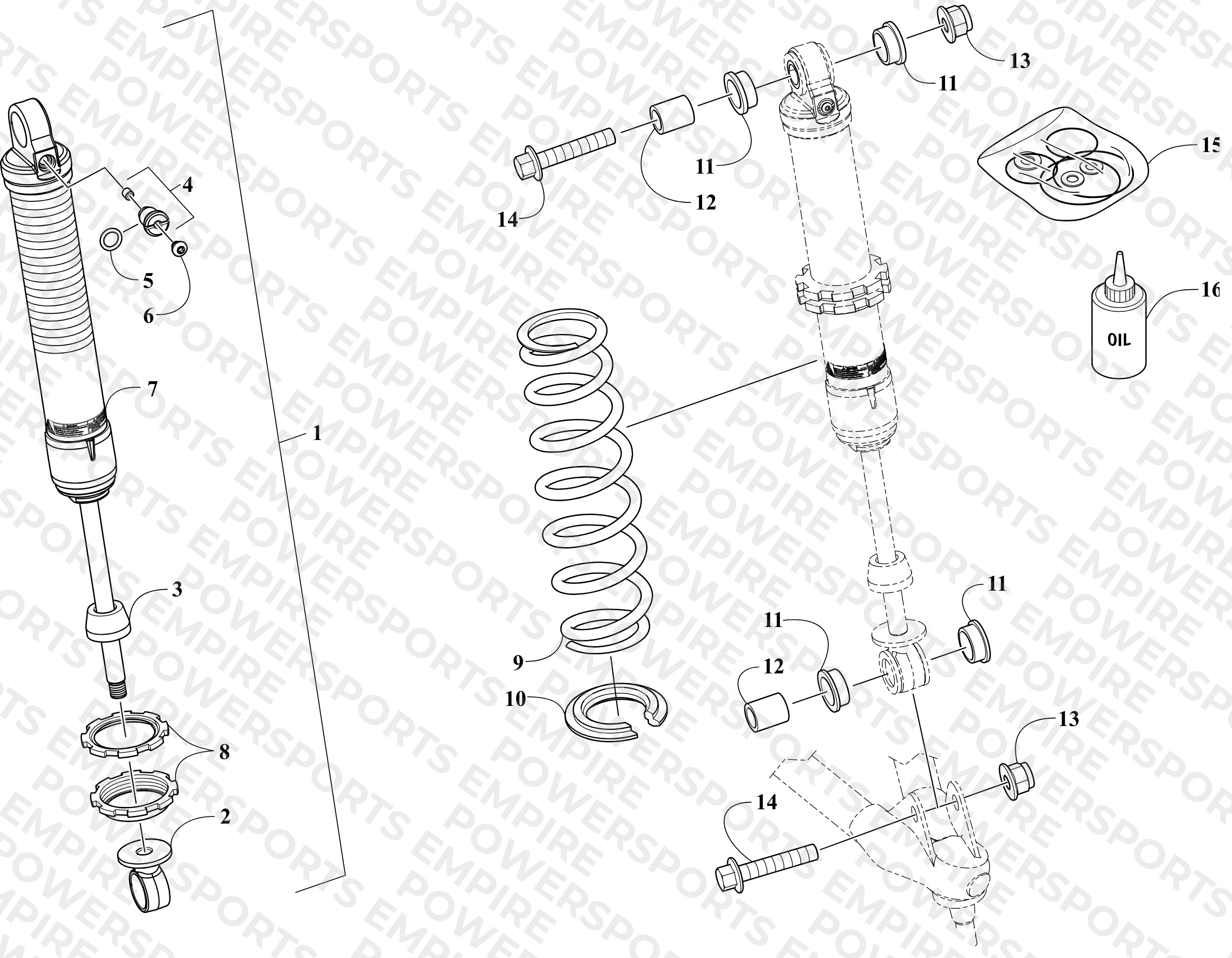 FRONT SUSPENSION SHOCK ABSORBER ASSEMBLY