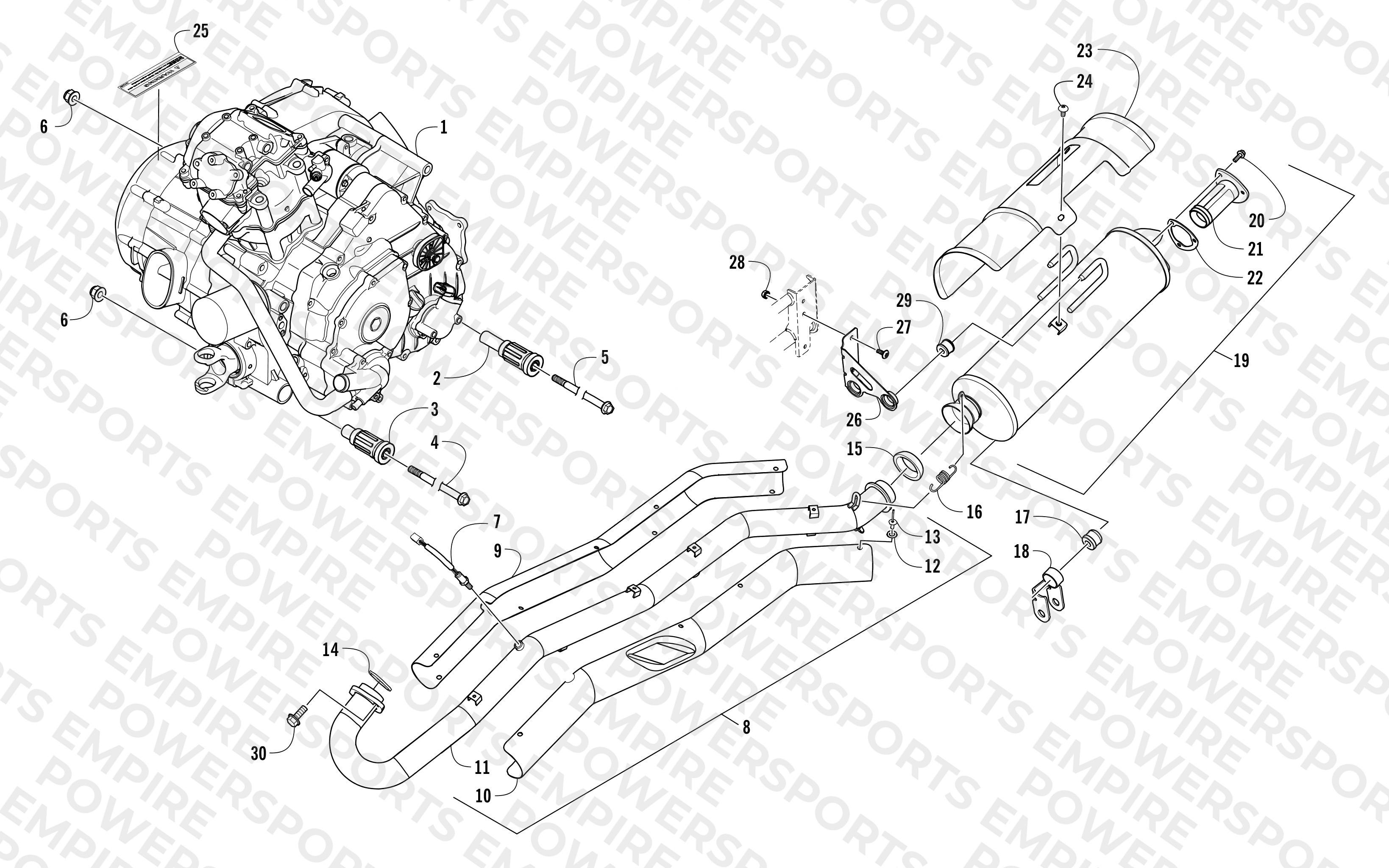 ENGINE AND EXHAUST