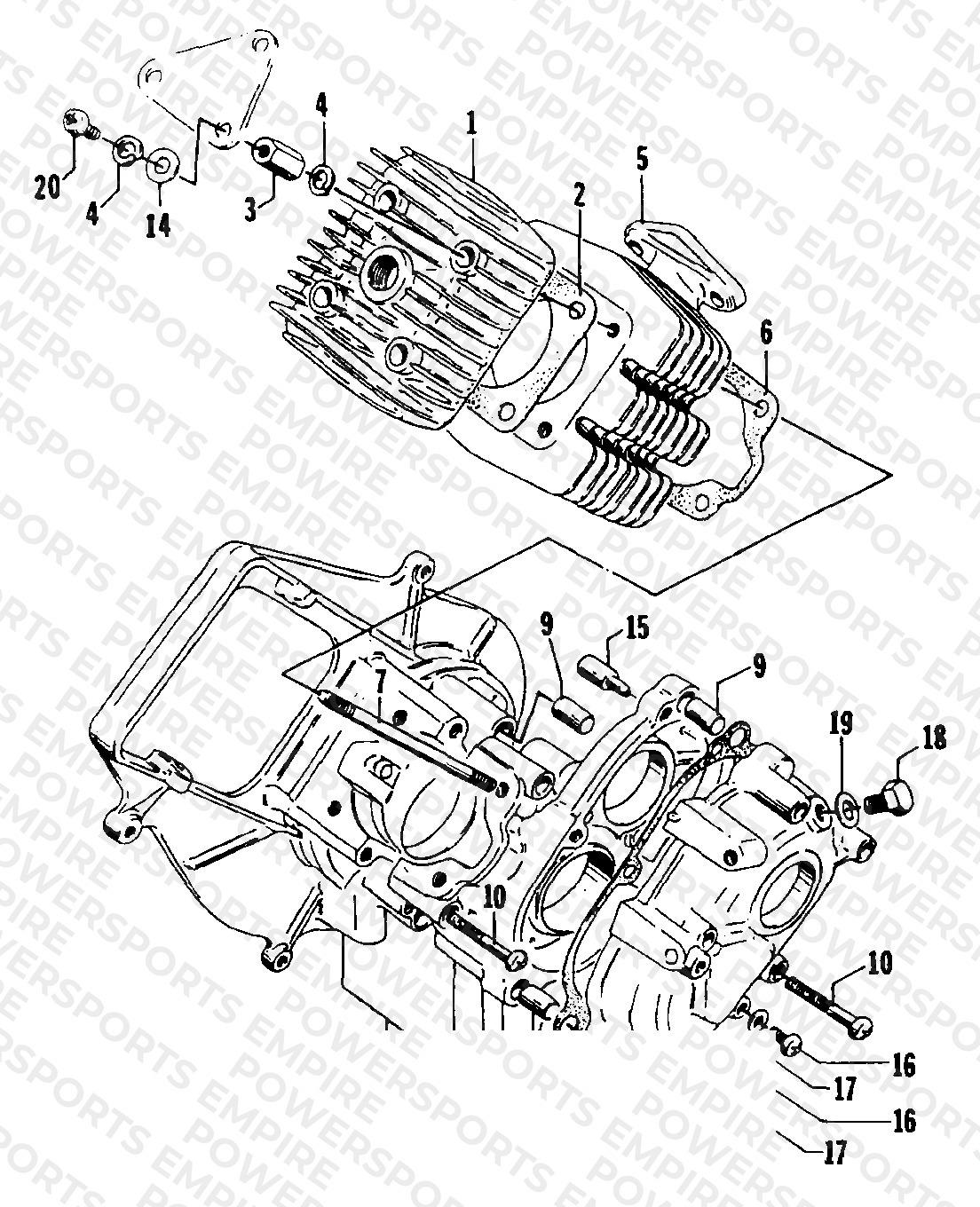CRANKCASE AND CYLINDER