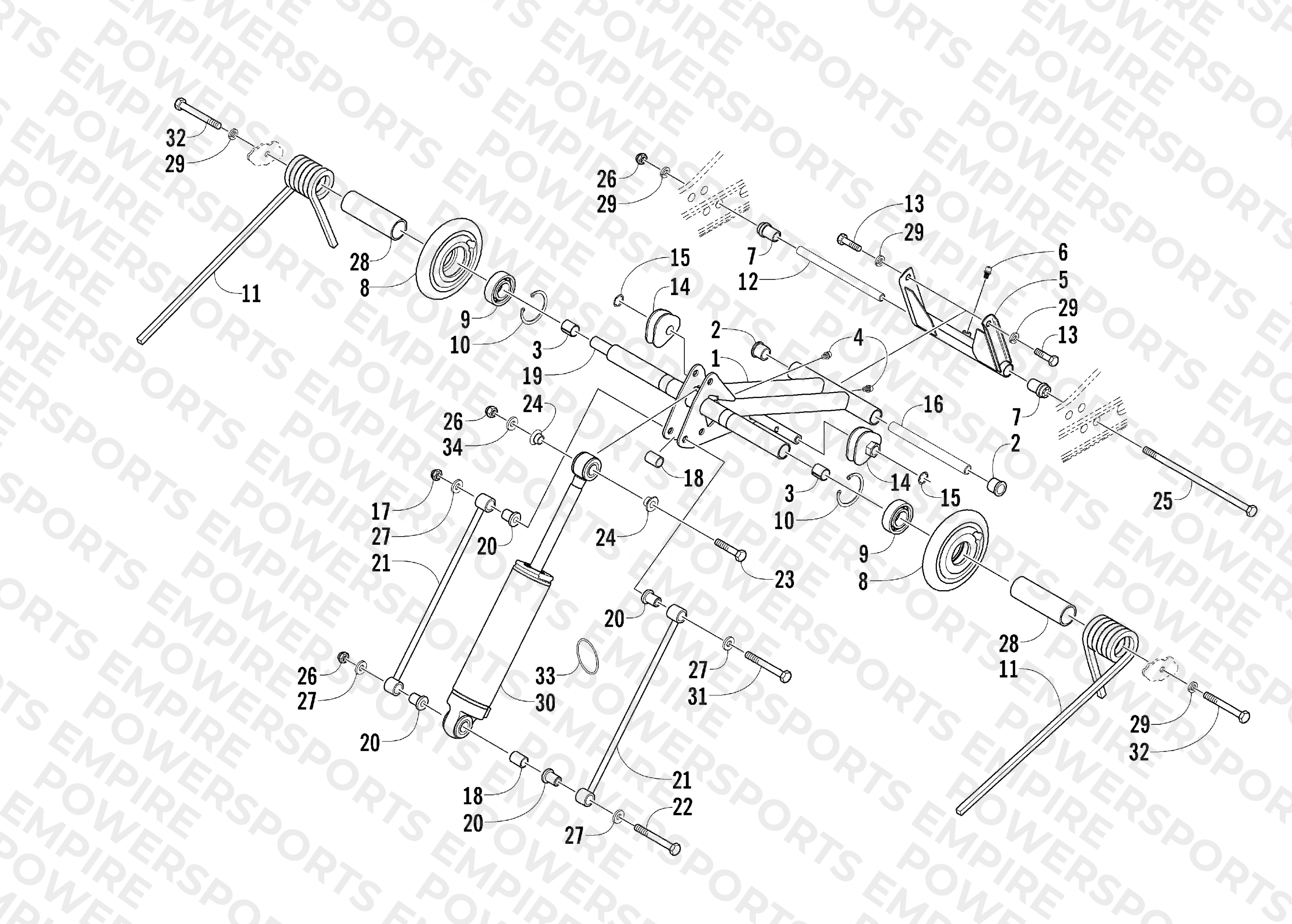 REAR SUSPENSION REAR ARM ASSEMBLY