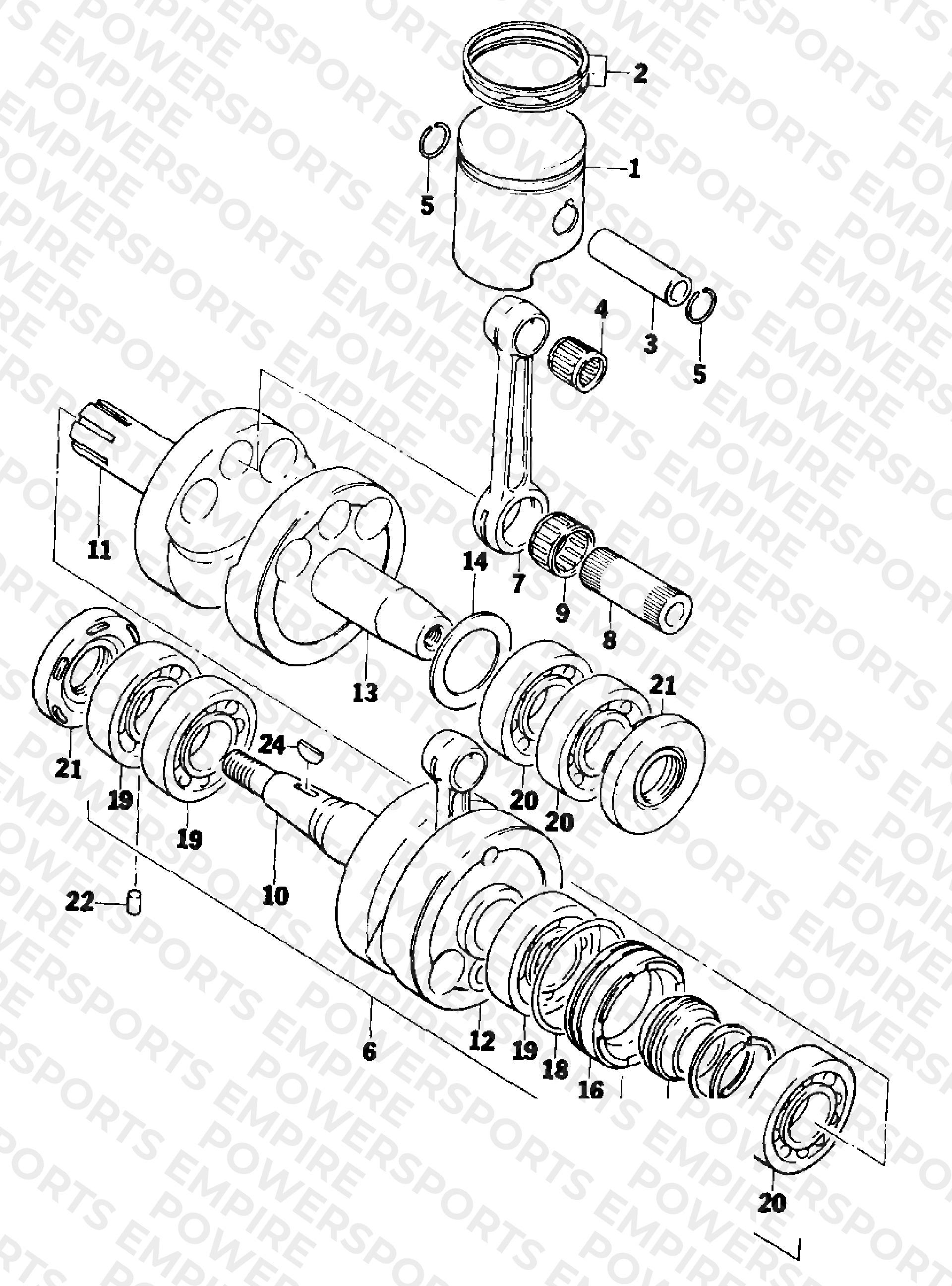 PISTON AND CRANKSHAFT
