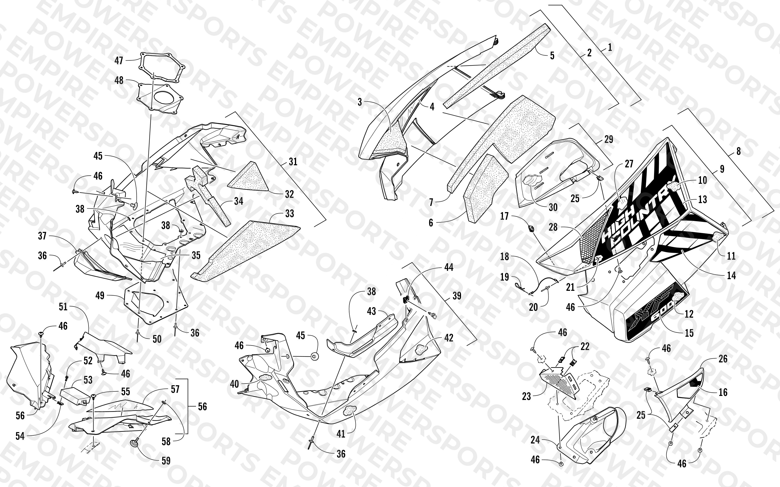SKID PLATE AND SIDE PANEL ASSEMBLY