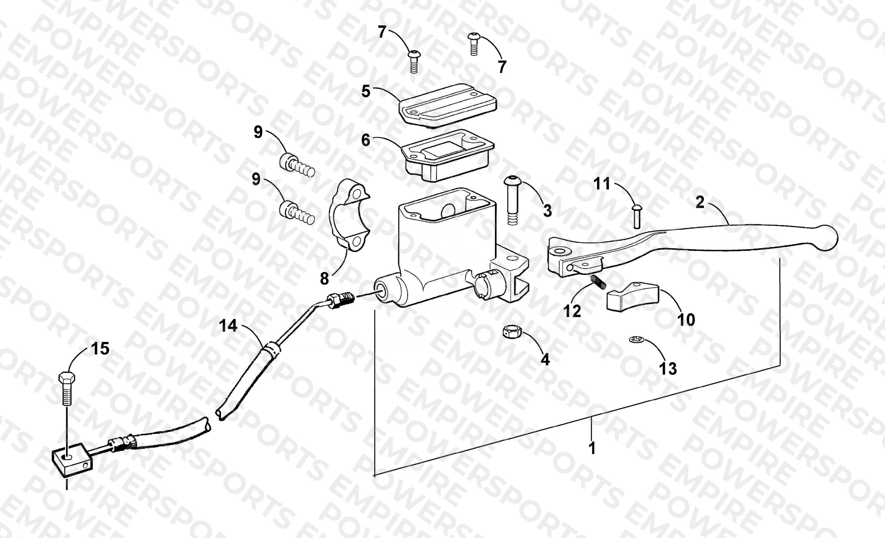 HYDRAULIC HAND BRAKE ASSEMBLY