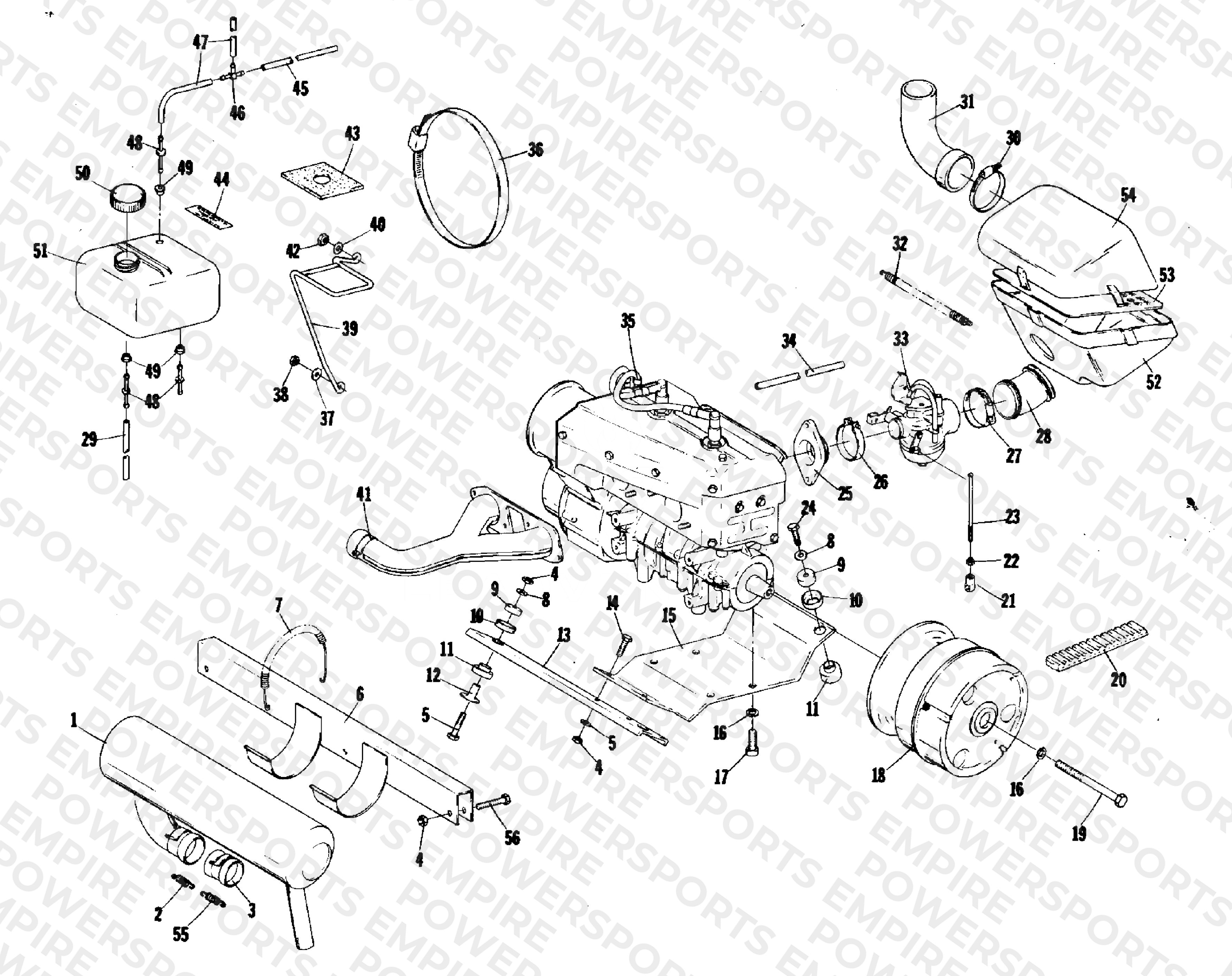 ENGINE AND RELATED PARTS