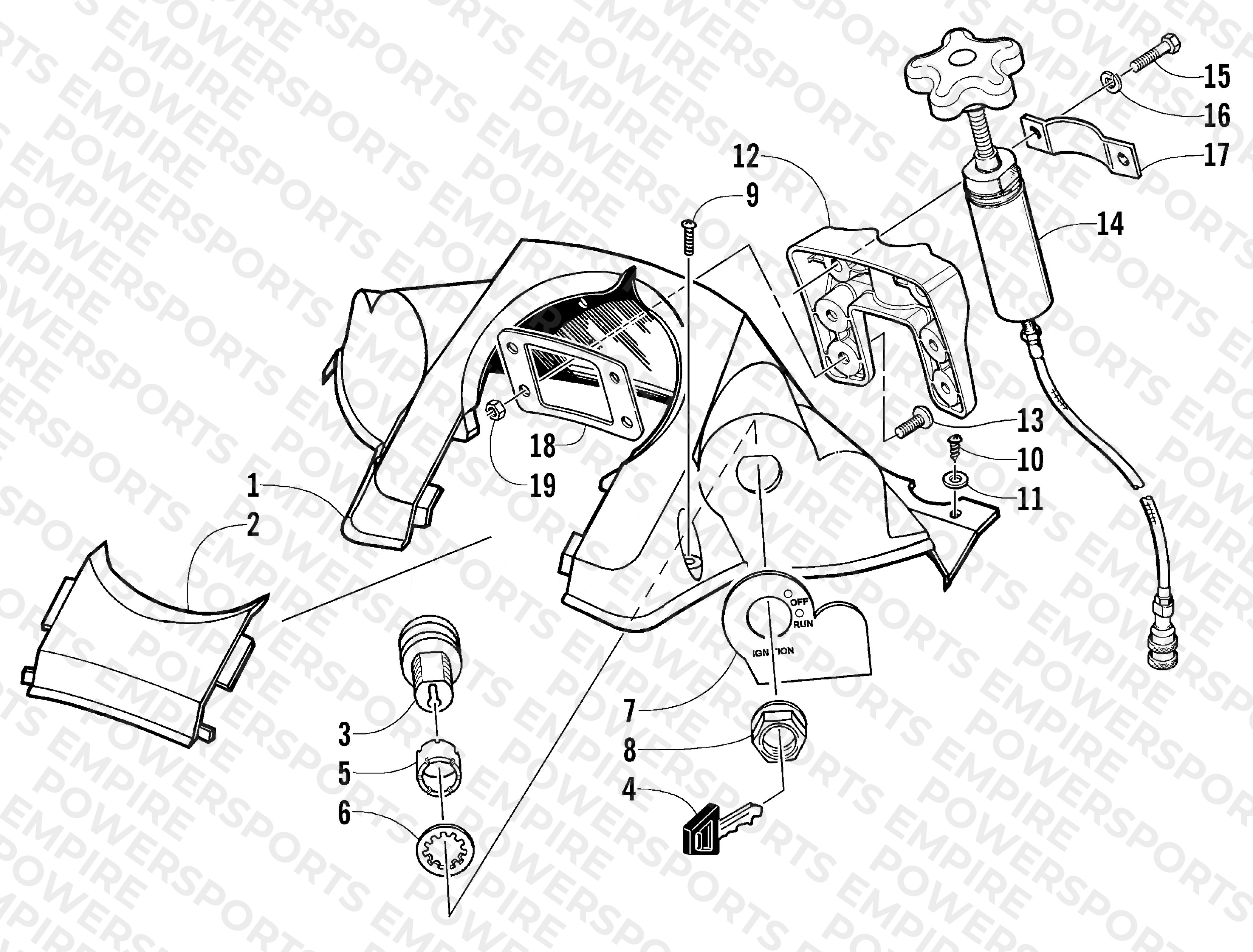 CONSOLE AND SWITCH ASSEMBLY
