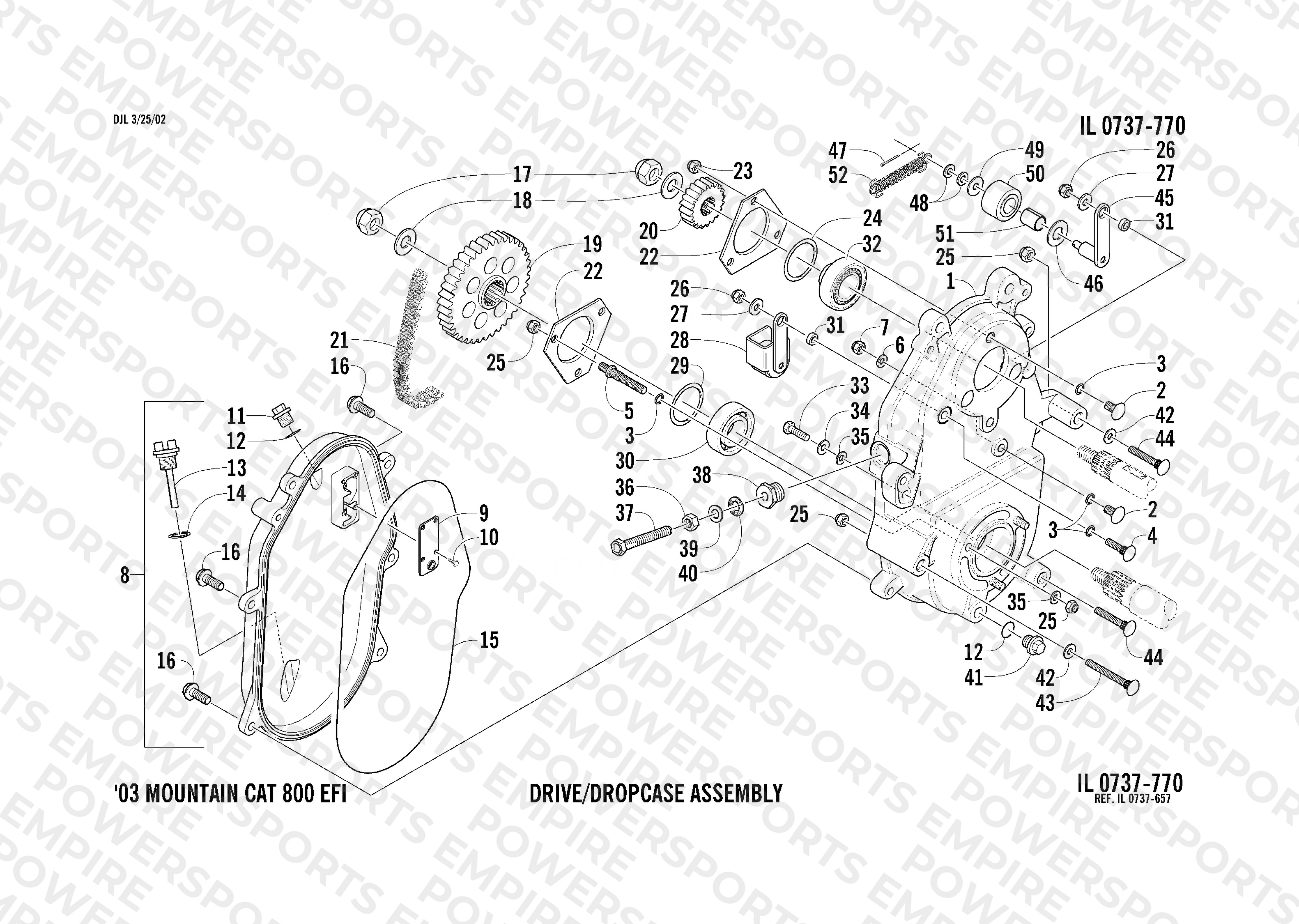 DRIVE/DROPCASE ASSEMBLY