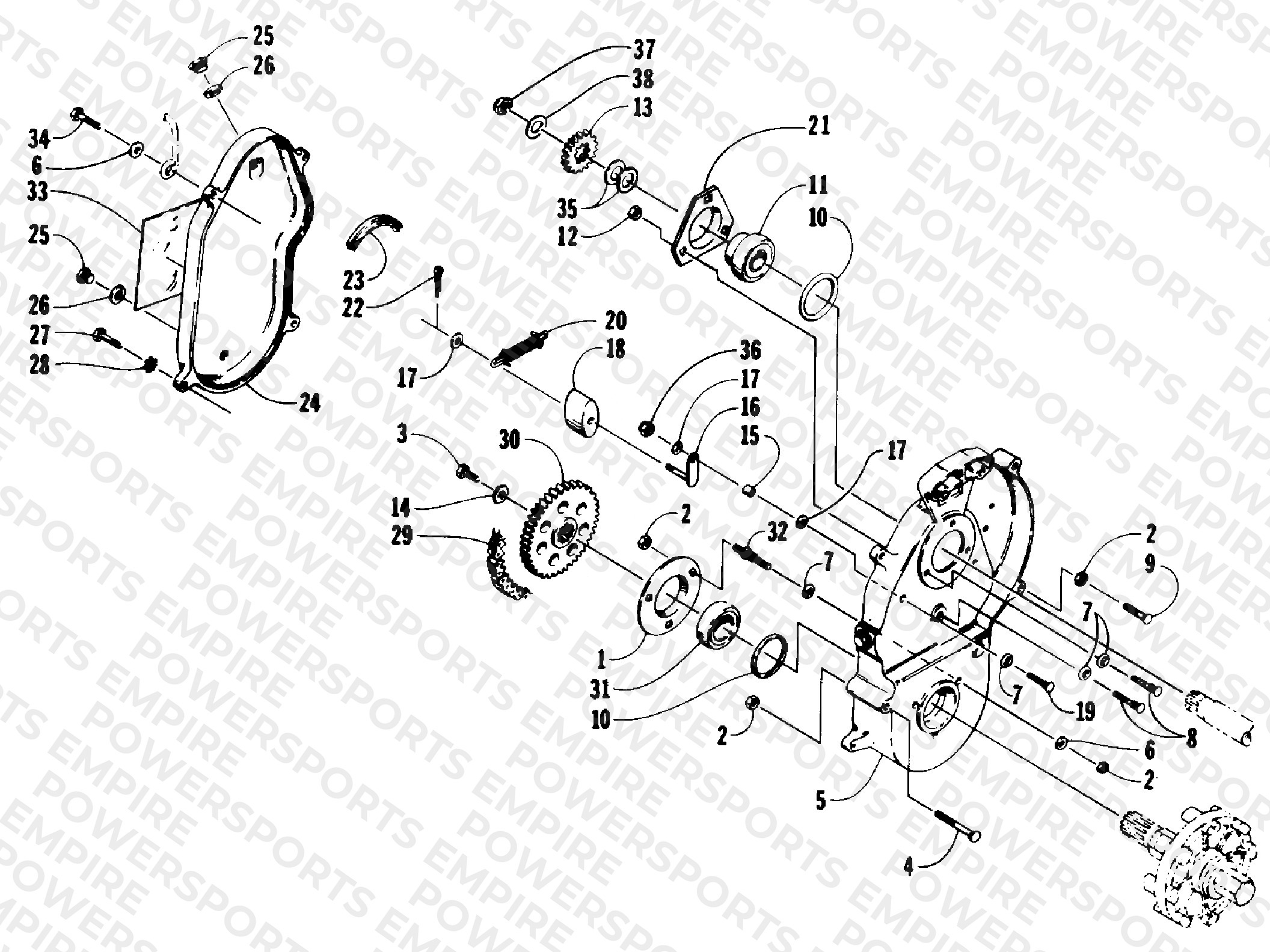 DRIVE/DROPCASE ASSEMBLY