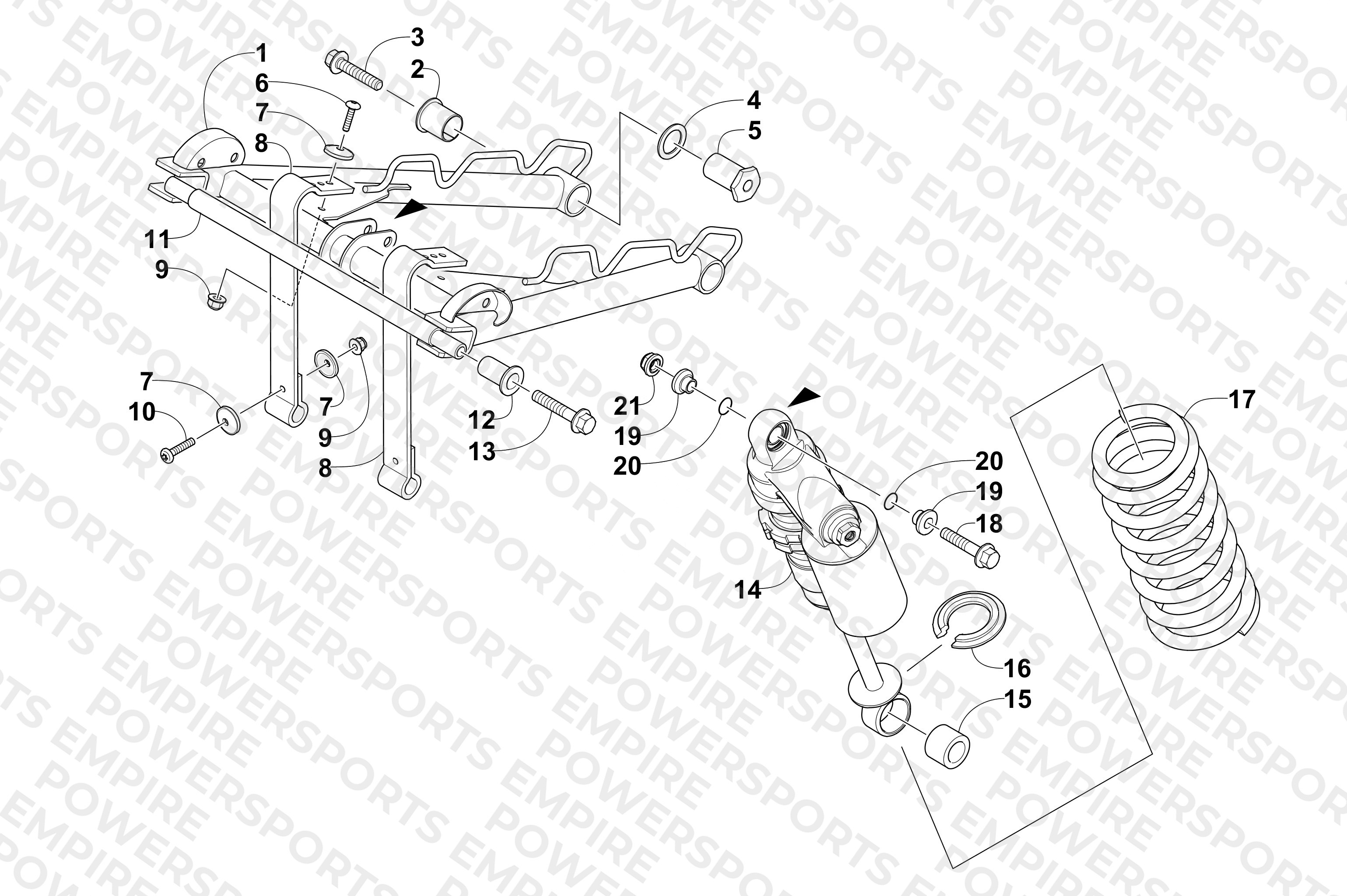 REAR SUSPENSION FRONT ARM ASSEMBLY