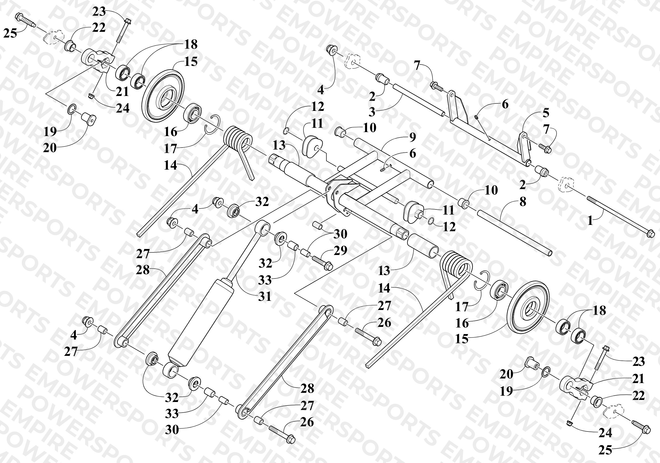 REAR SUSPENSION REAR ARM ASSEMBLY