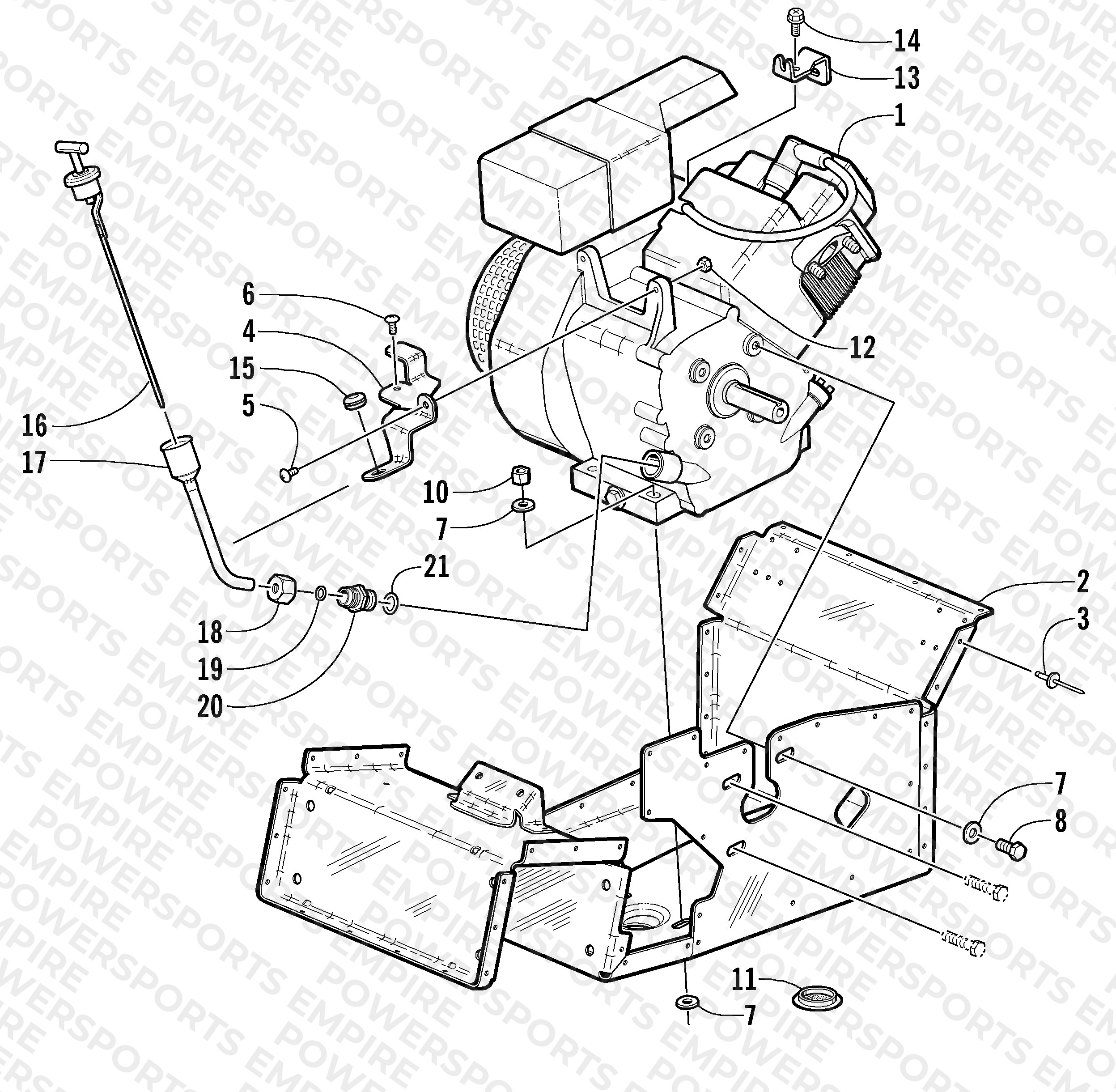 ENGINE AND RELATED PARTS