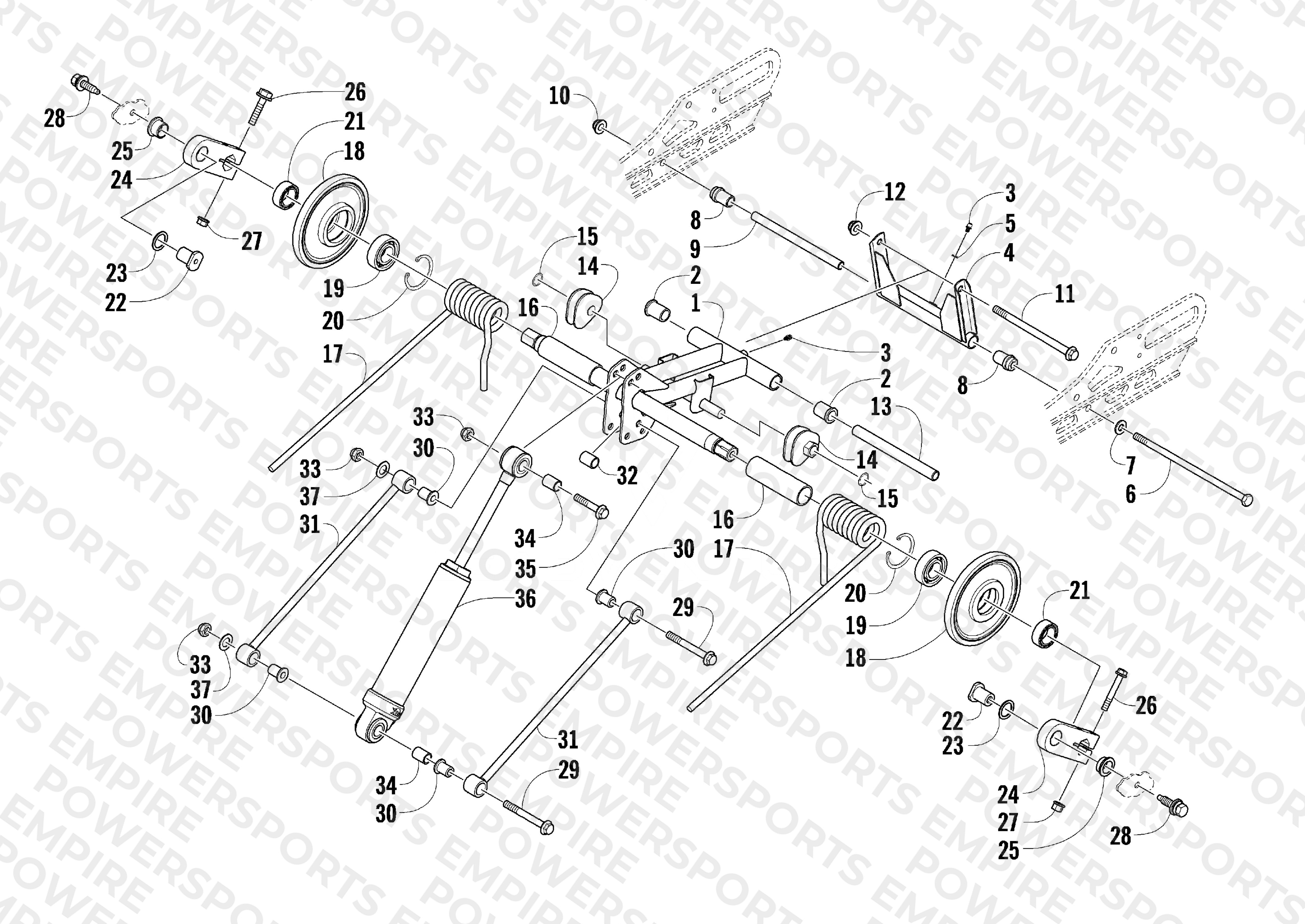 REAR SUSPENSION REAR ARM ASSEMBLY