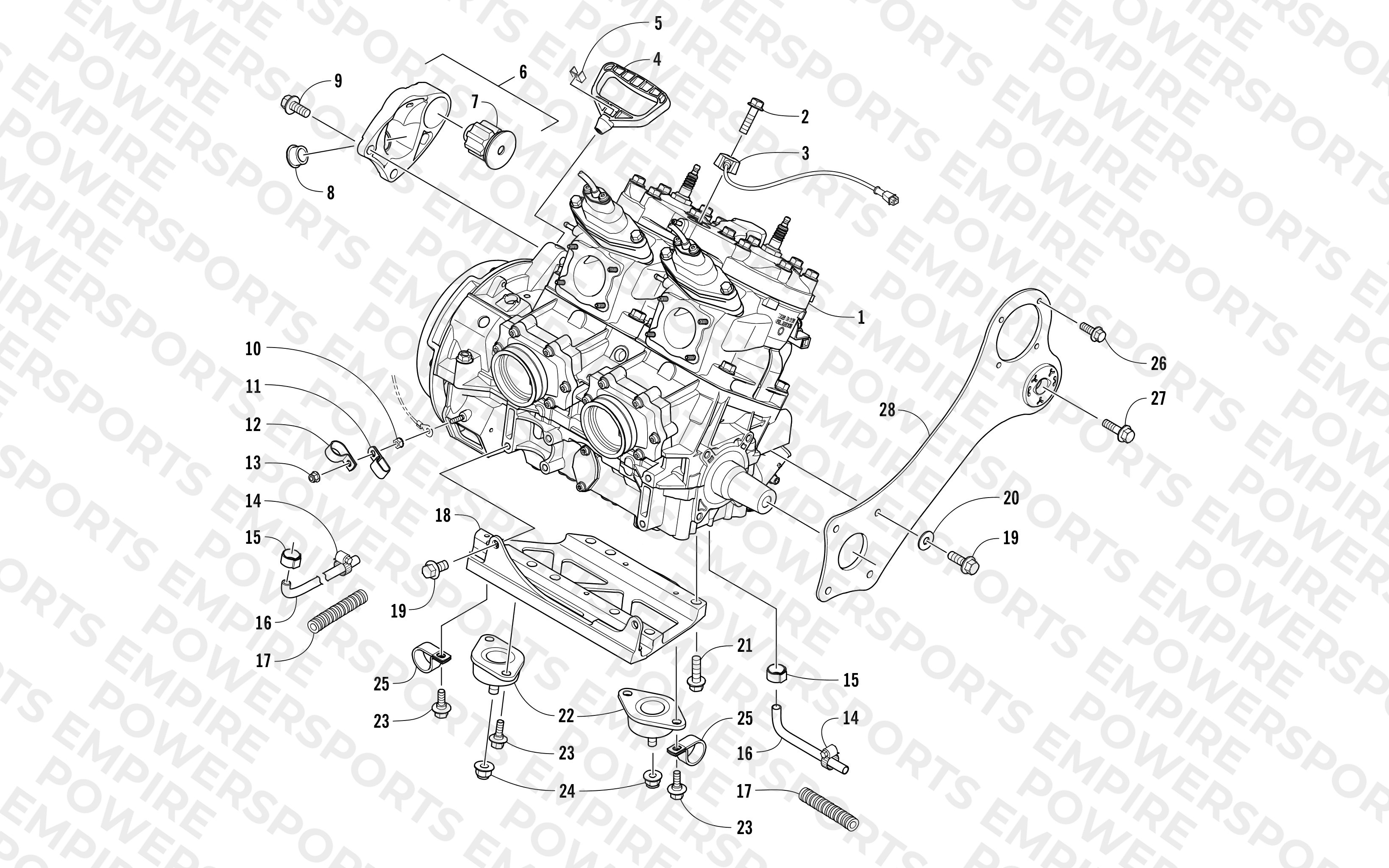 ENGINE AND RELATED PARTS