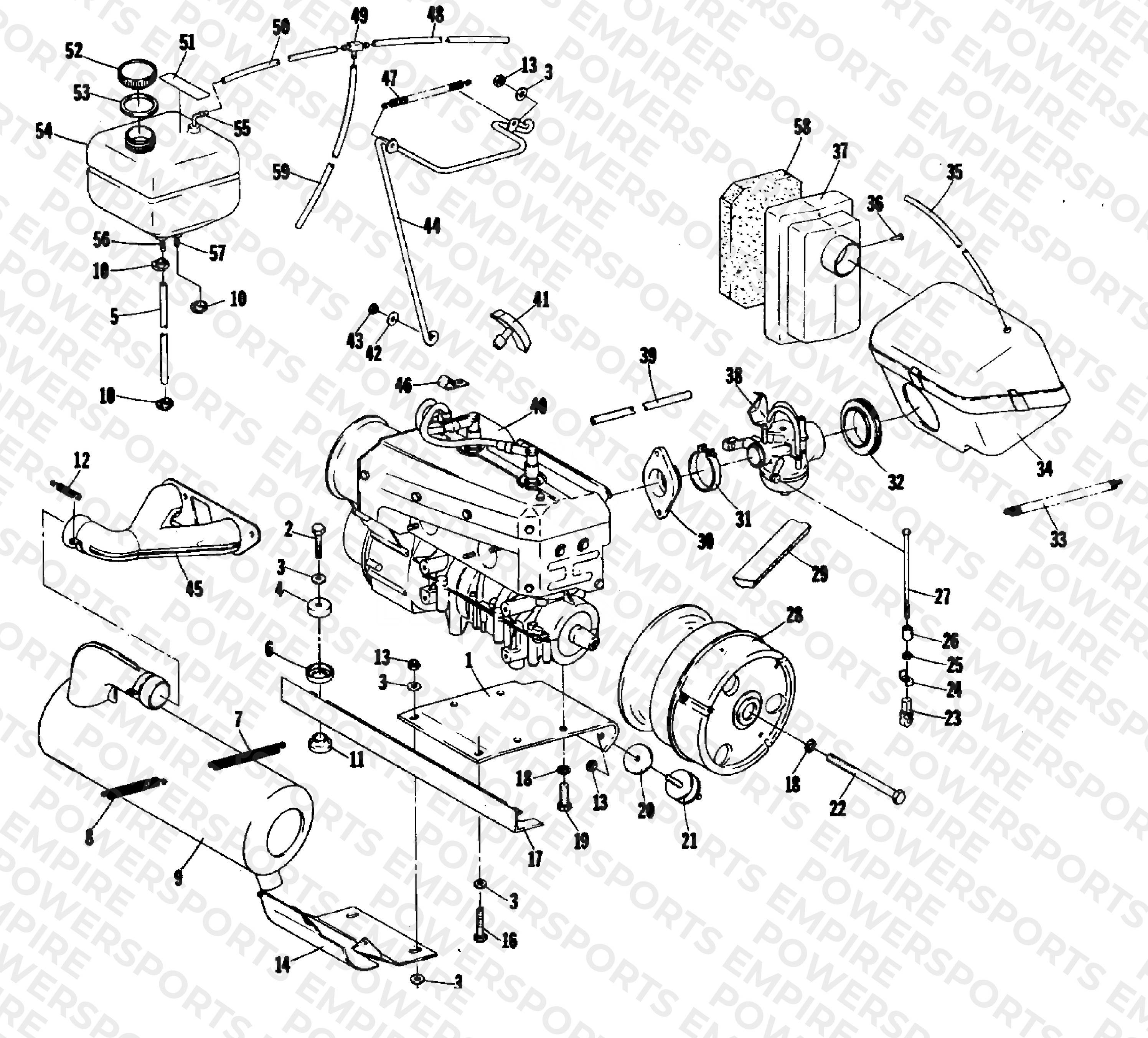 ENGINE AND RELATED PARTS