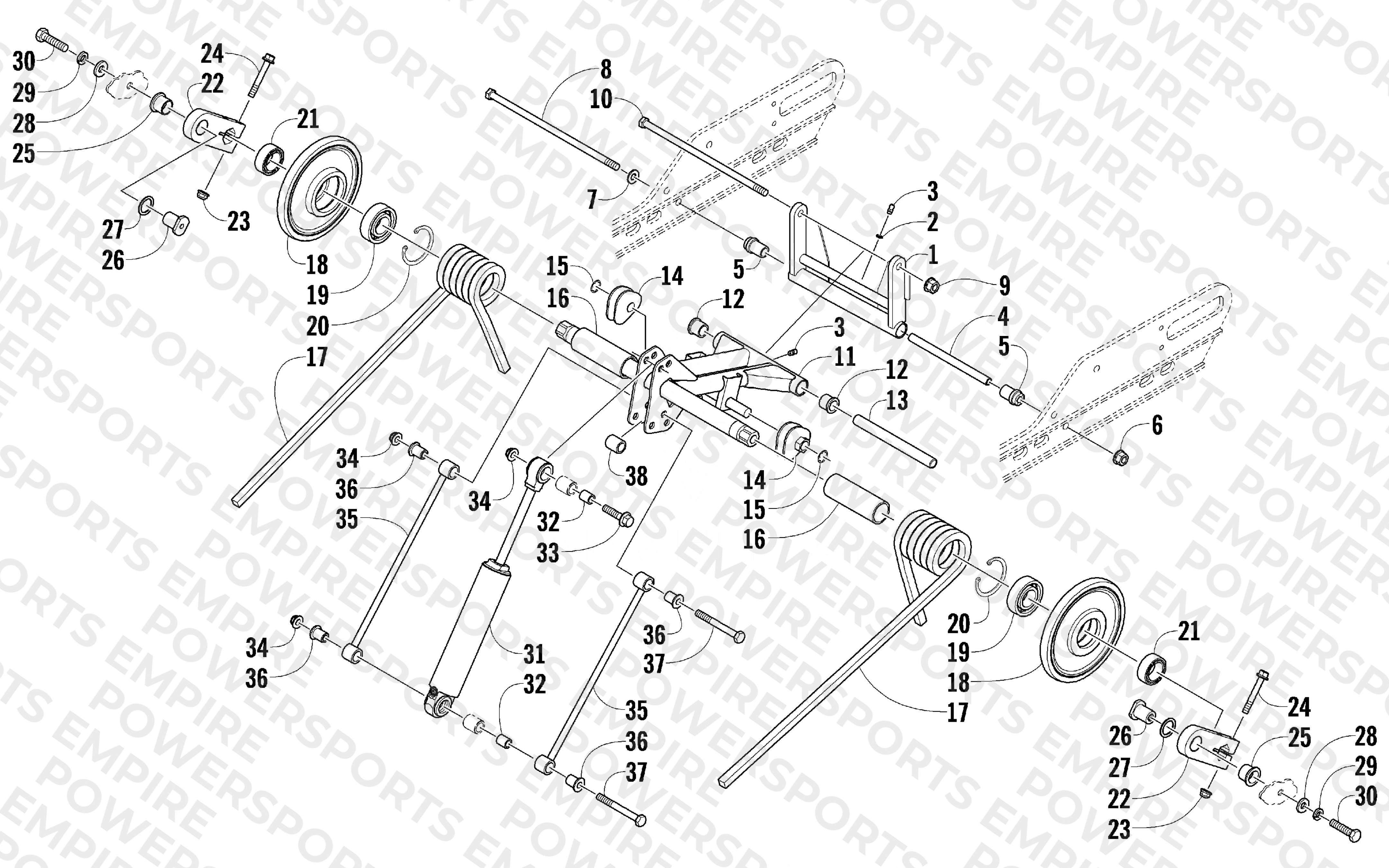 REAR SUSPENSION REAR ARM ASSEMBLY