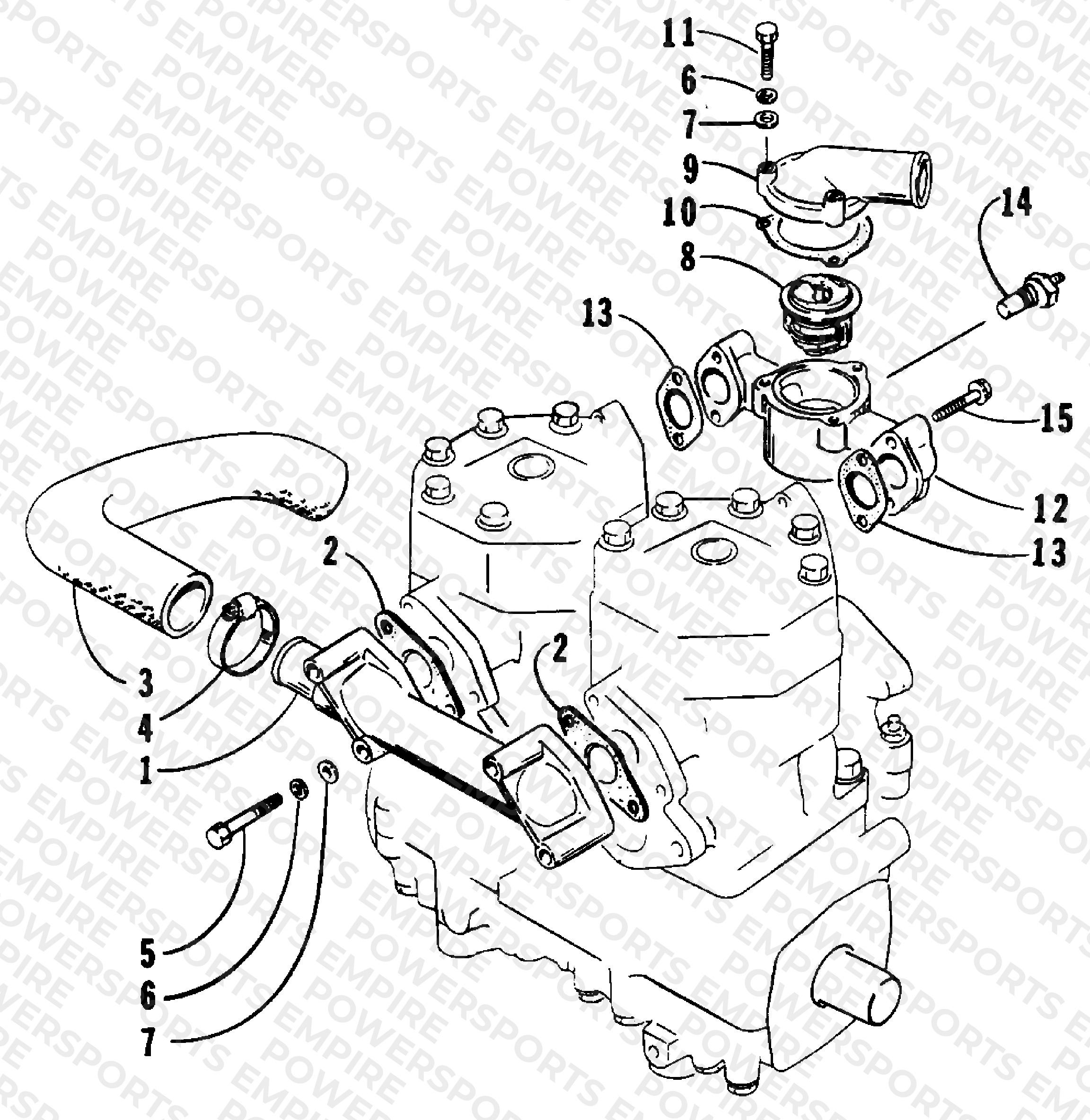 WATER INTAKE AND THERMOSTAT MANIFOLDS
