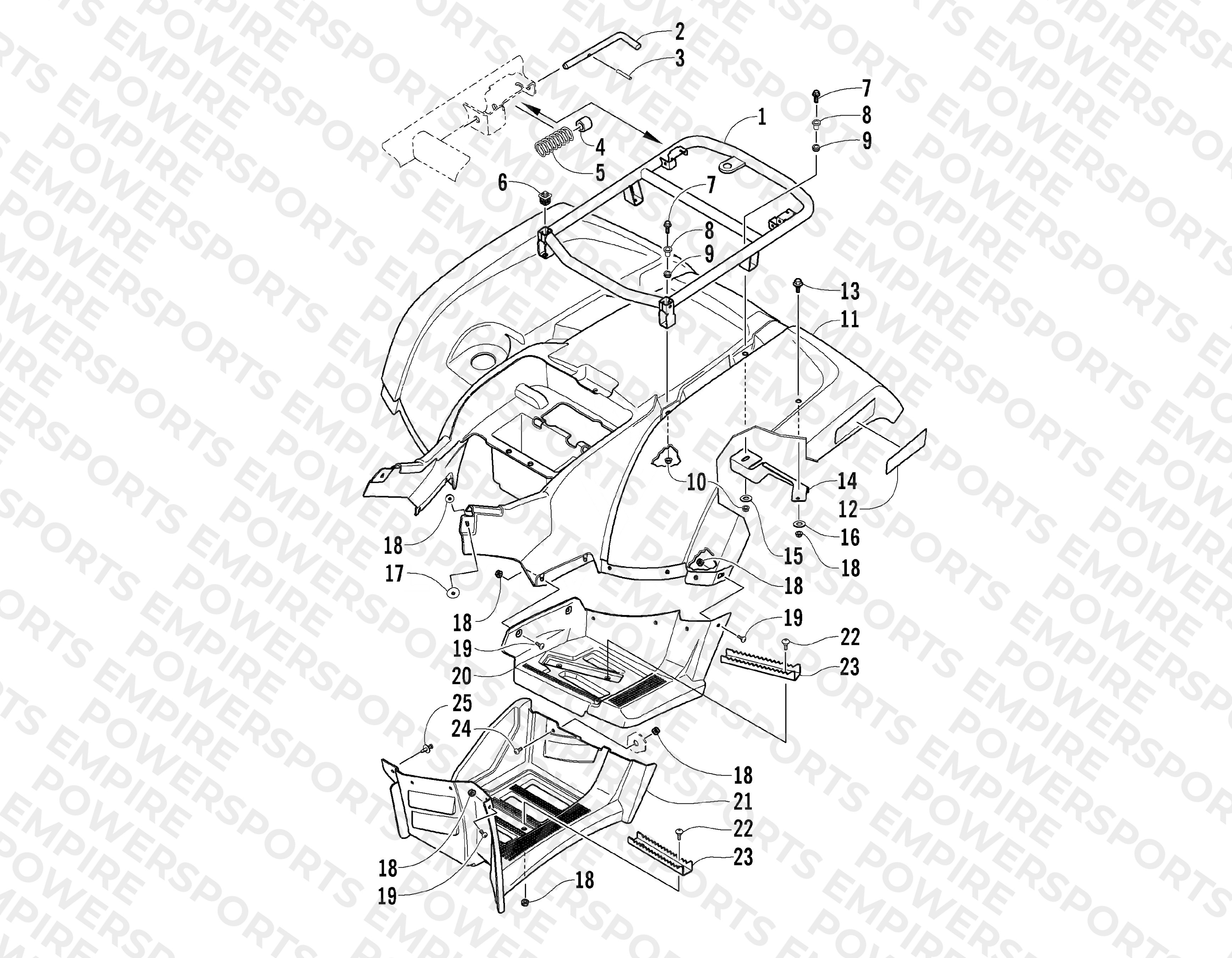 REAR BODY PANEL ASSEMBLY